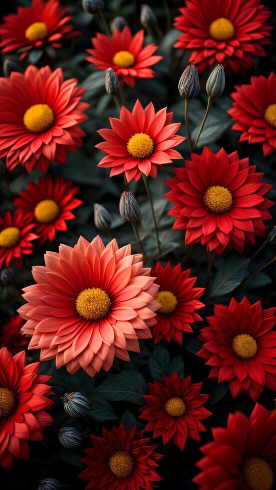 colourfull flower background. photo