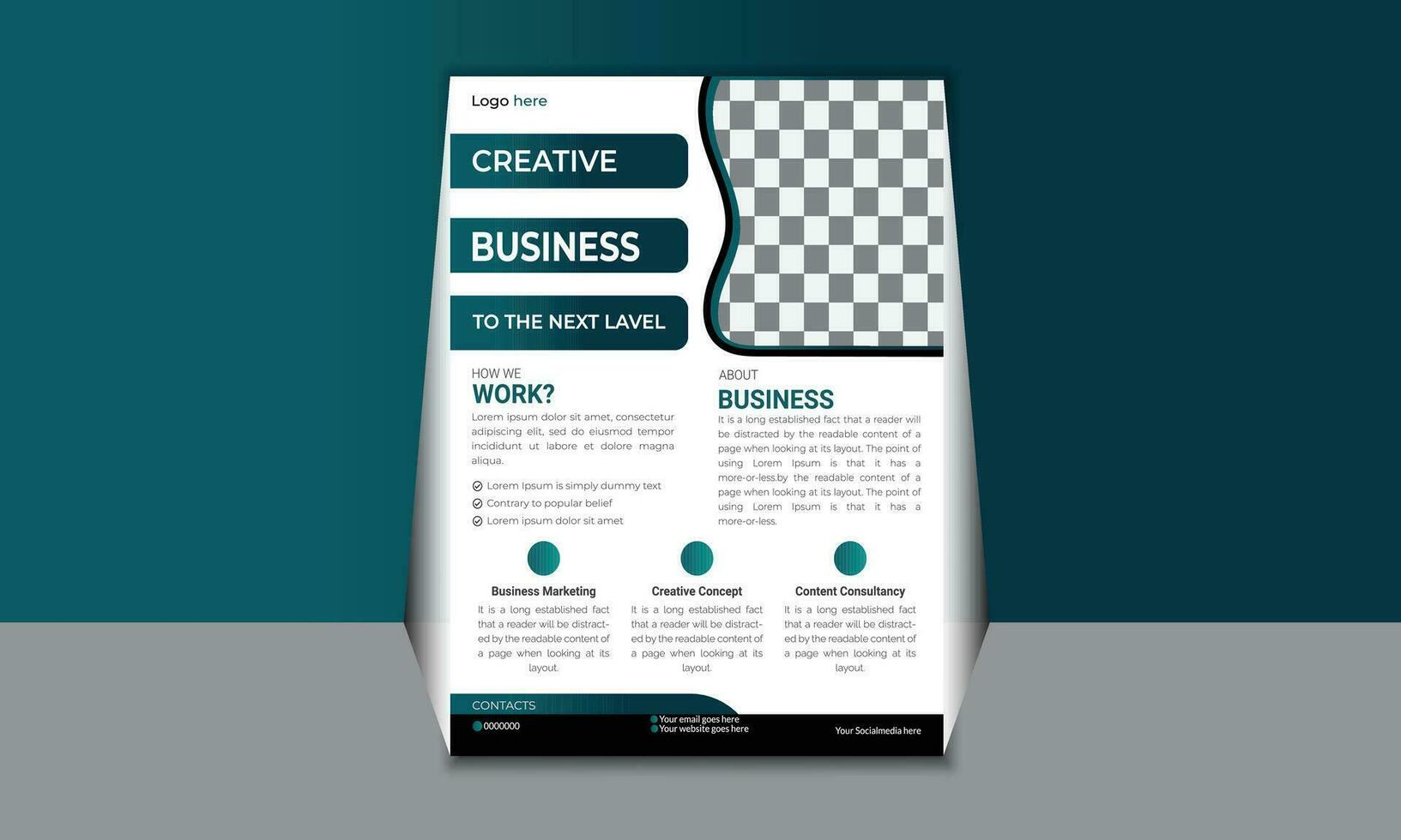 Business flyer design Template vector