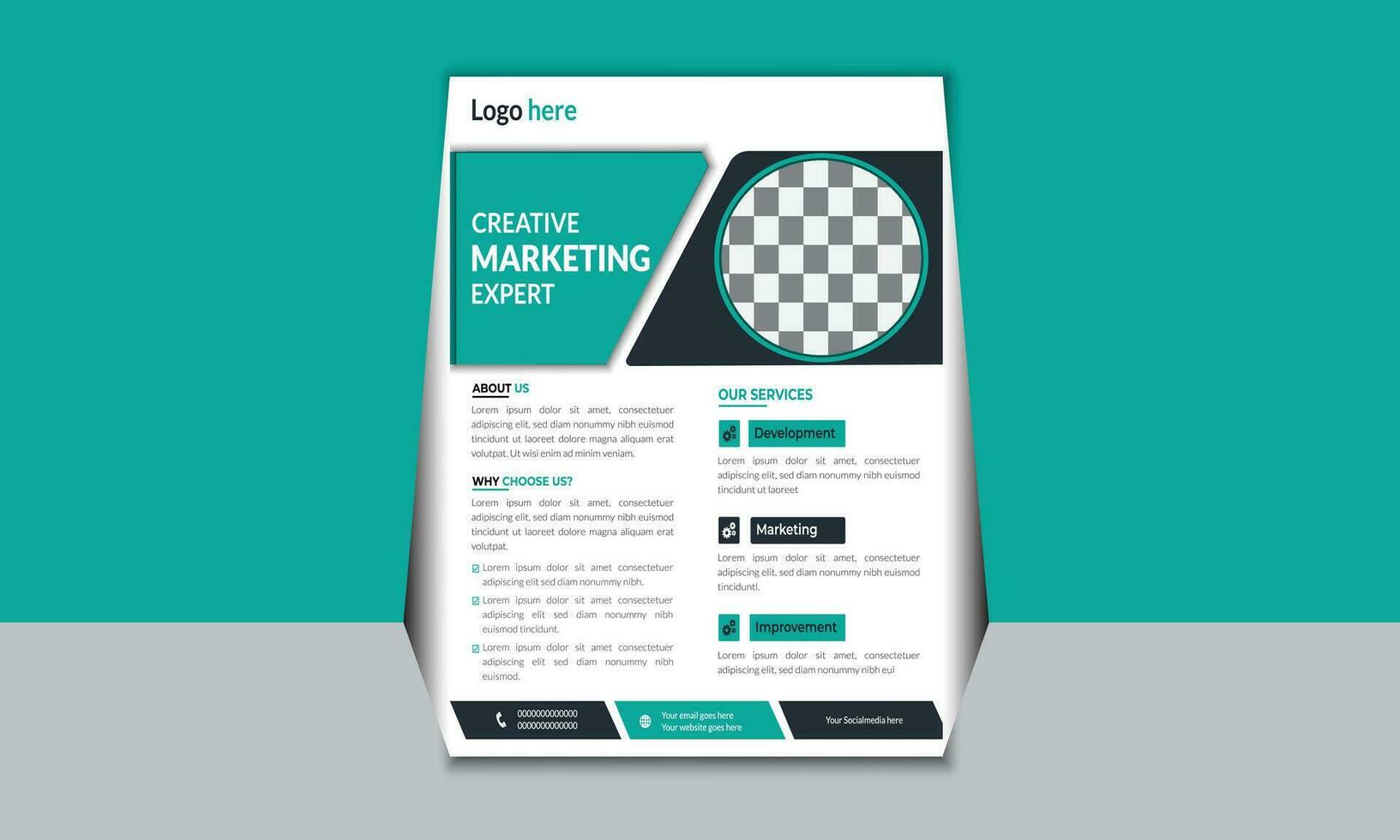 Business flyer design Template vector