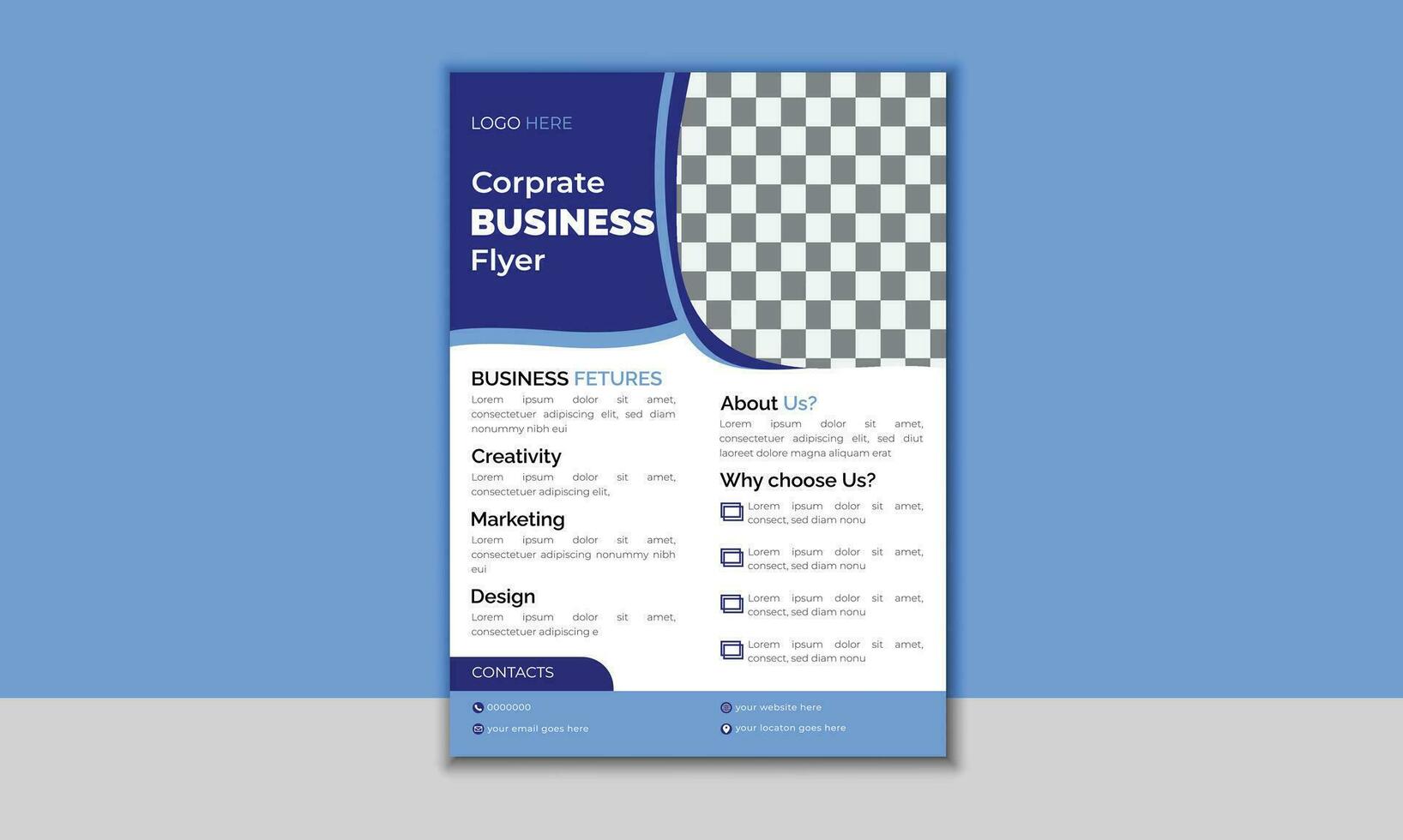 Modern Business Flyer Design Template vector