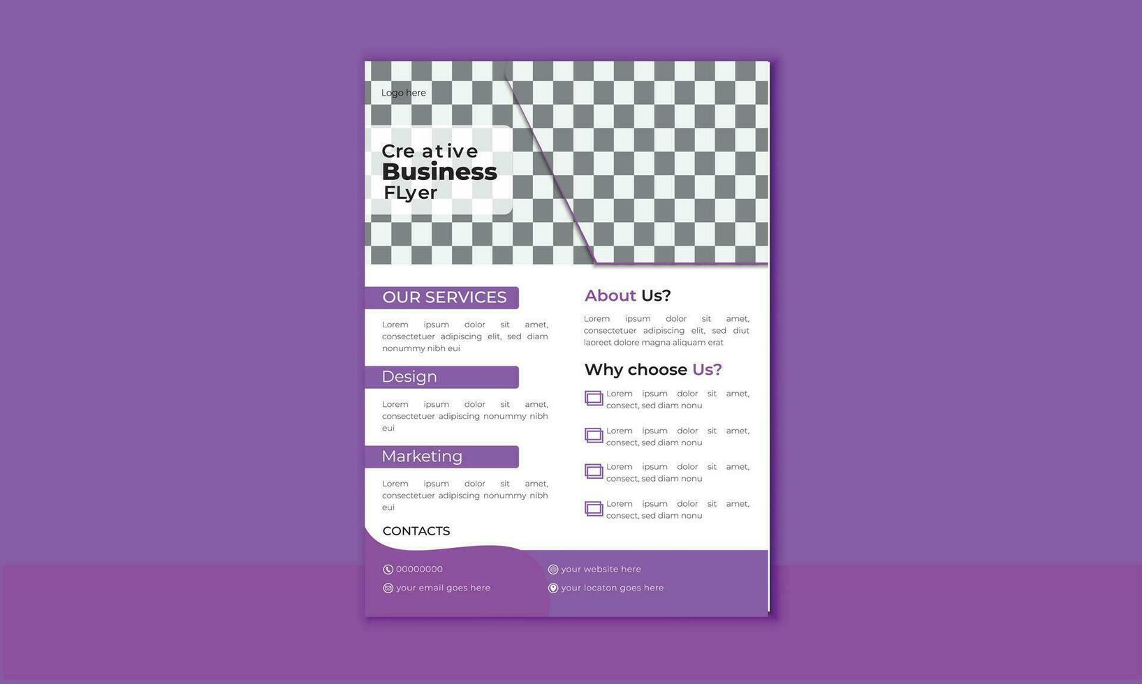 Modern Business Flyer Design Template vector
