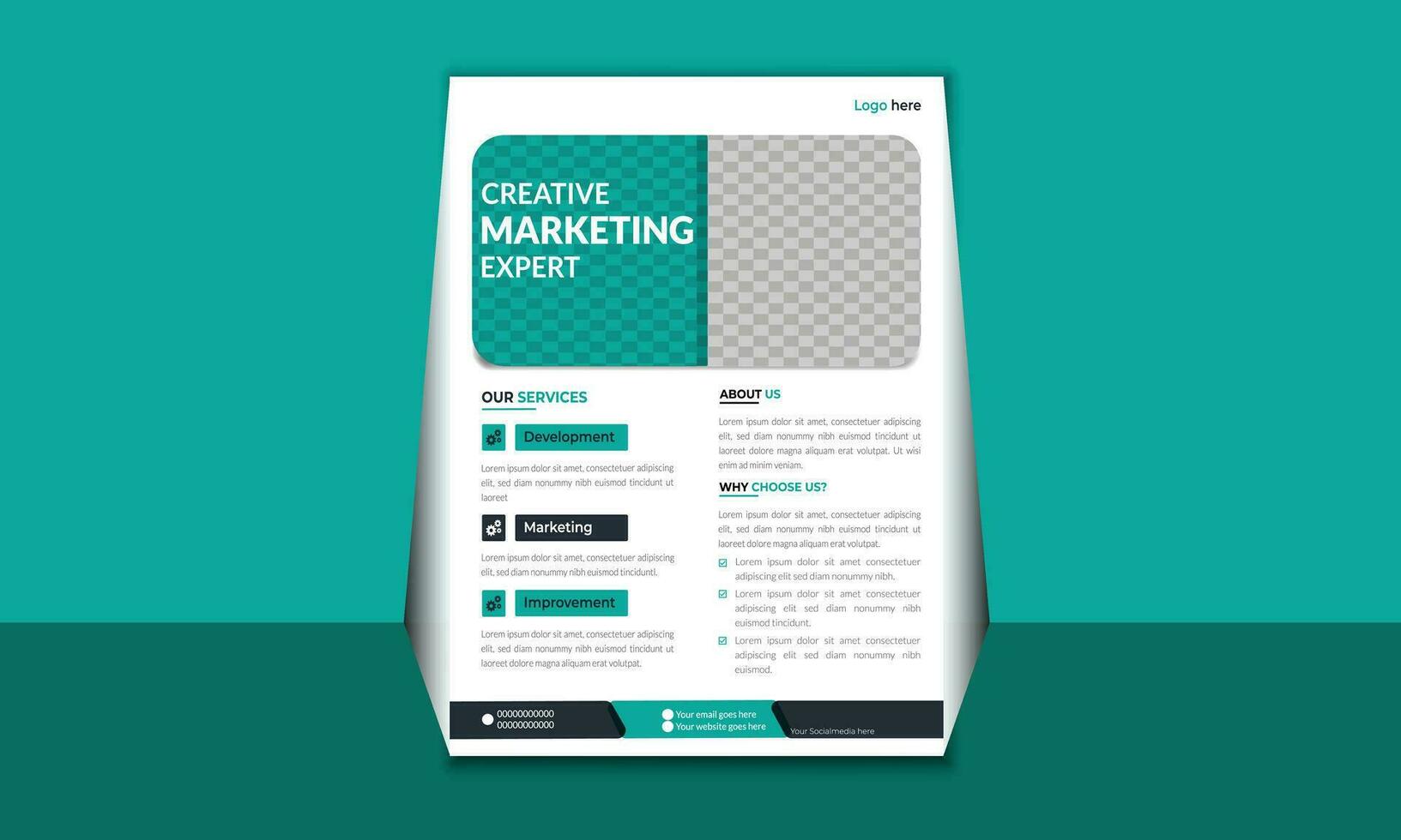 Business Flyer template Design vector