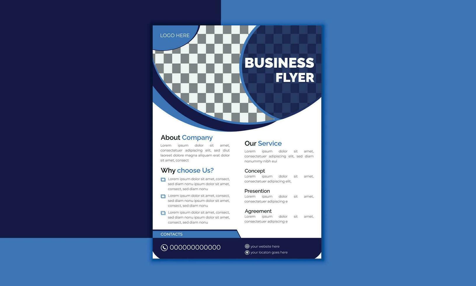 Modern Business Flyer Design Template vector