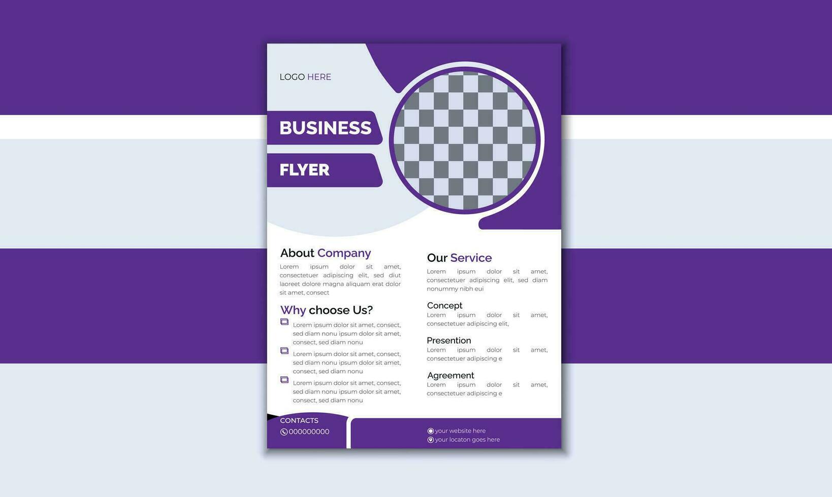 Modern Business Flyer Design Template vector