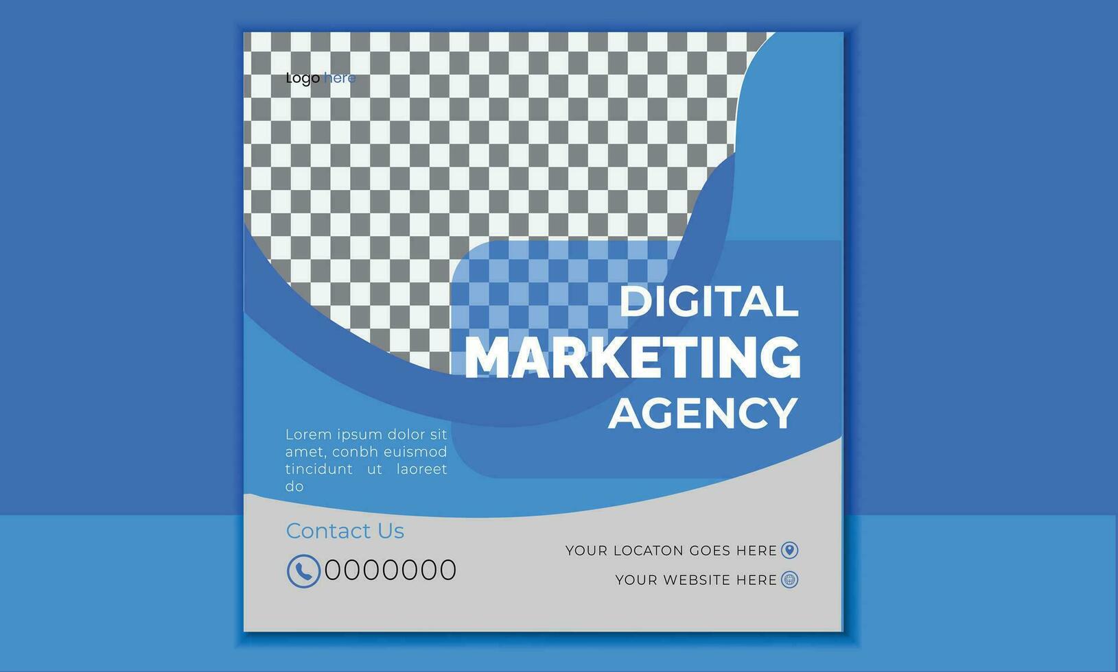 Socail Media Template  Design vector