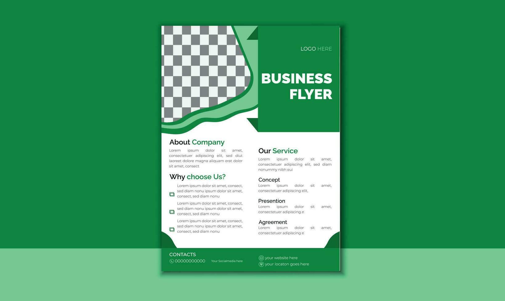 Modern Business Flyer Design Template vector
