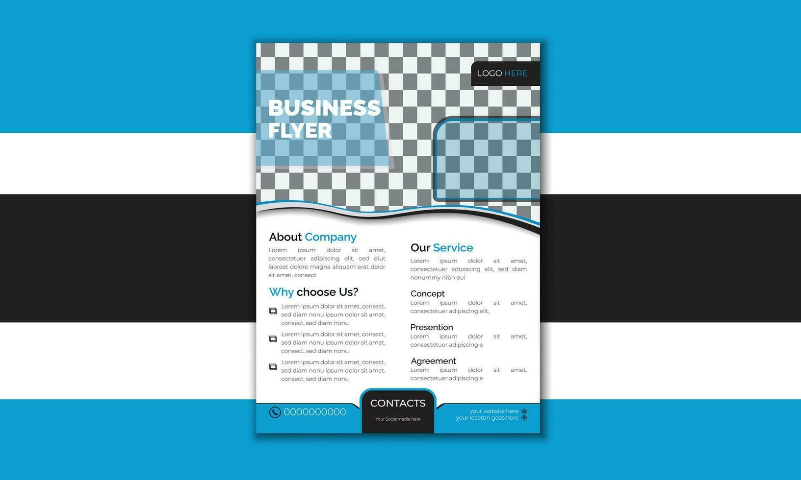 Modern Business Flyer Design Template vector