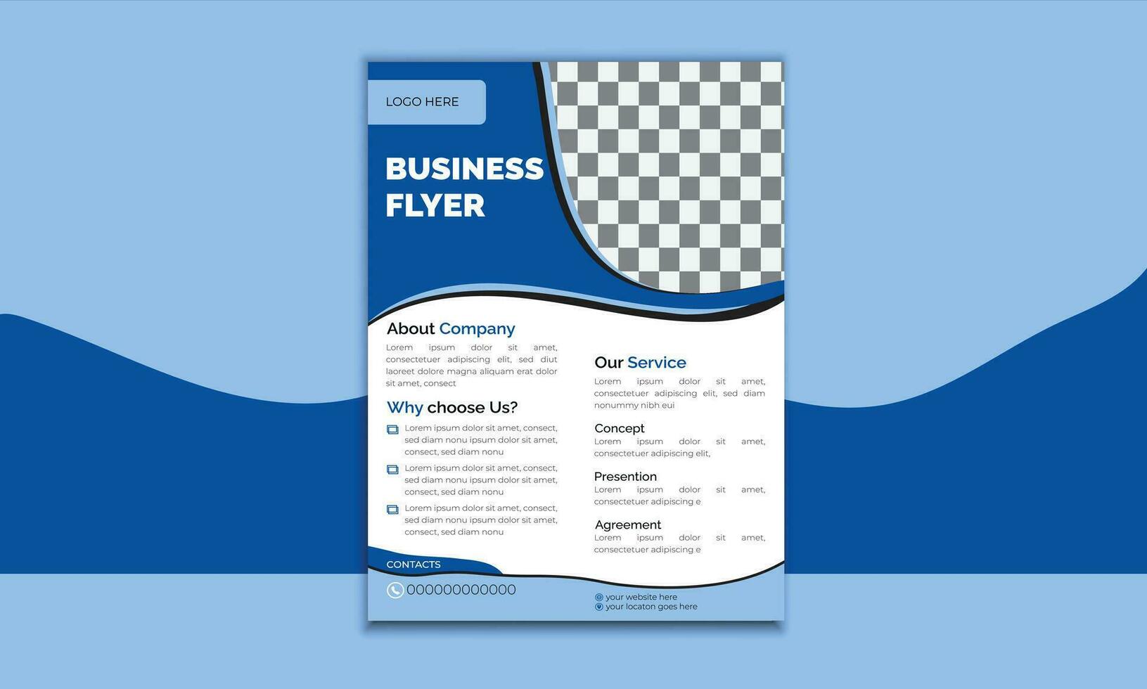 Modern Business Flyer Design Template vector