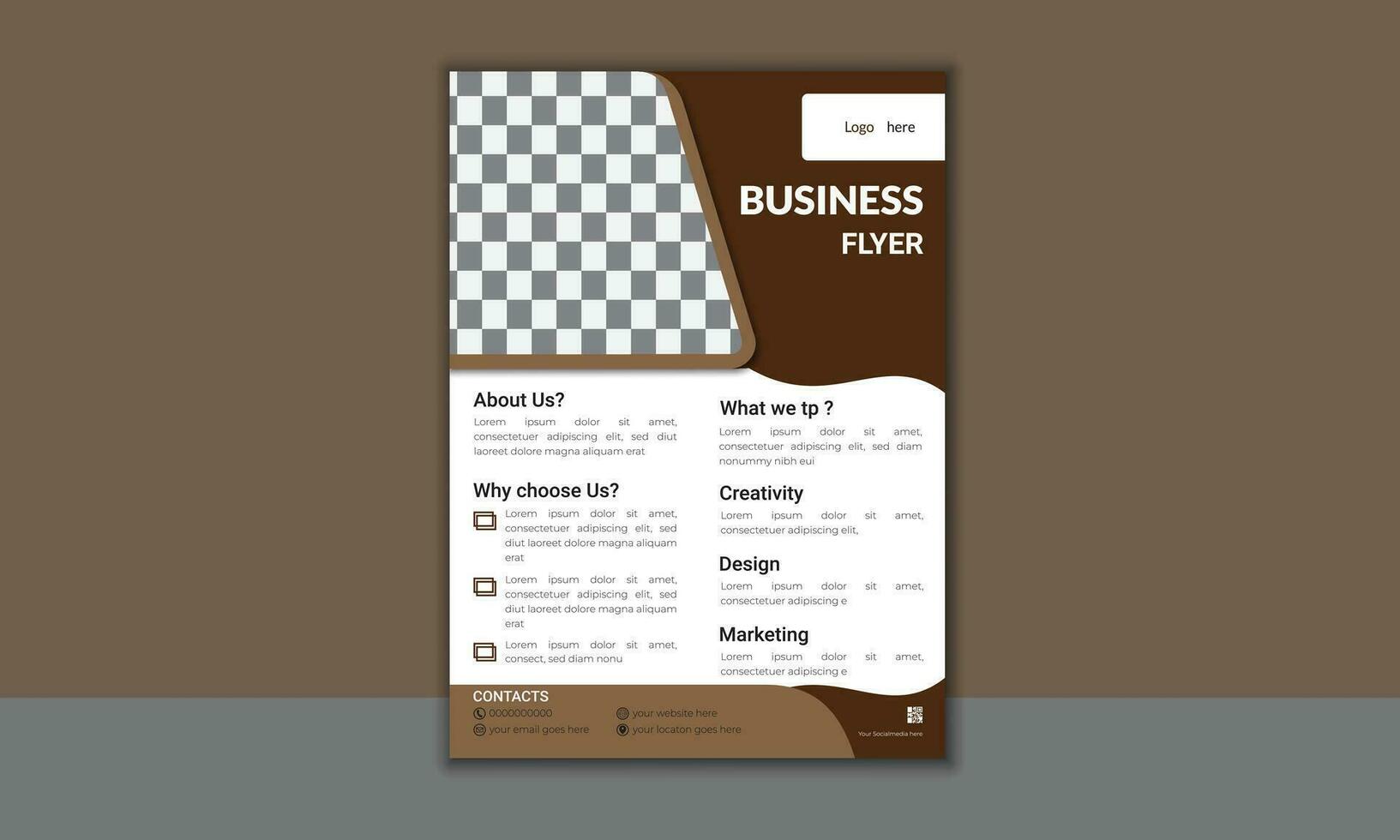 Modern Business Flyer Design Template vector