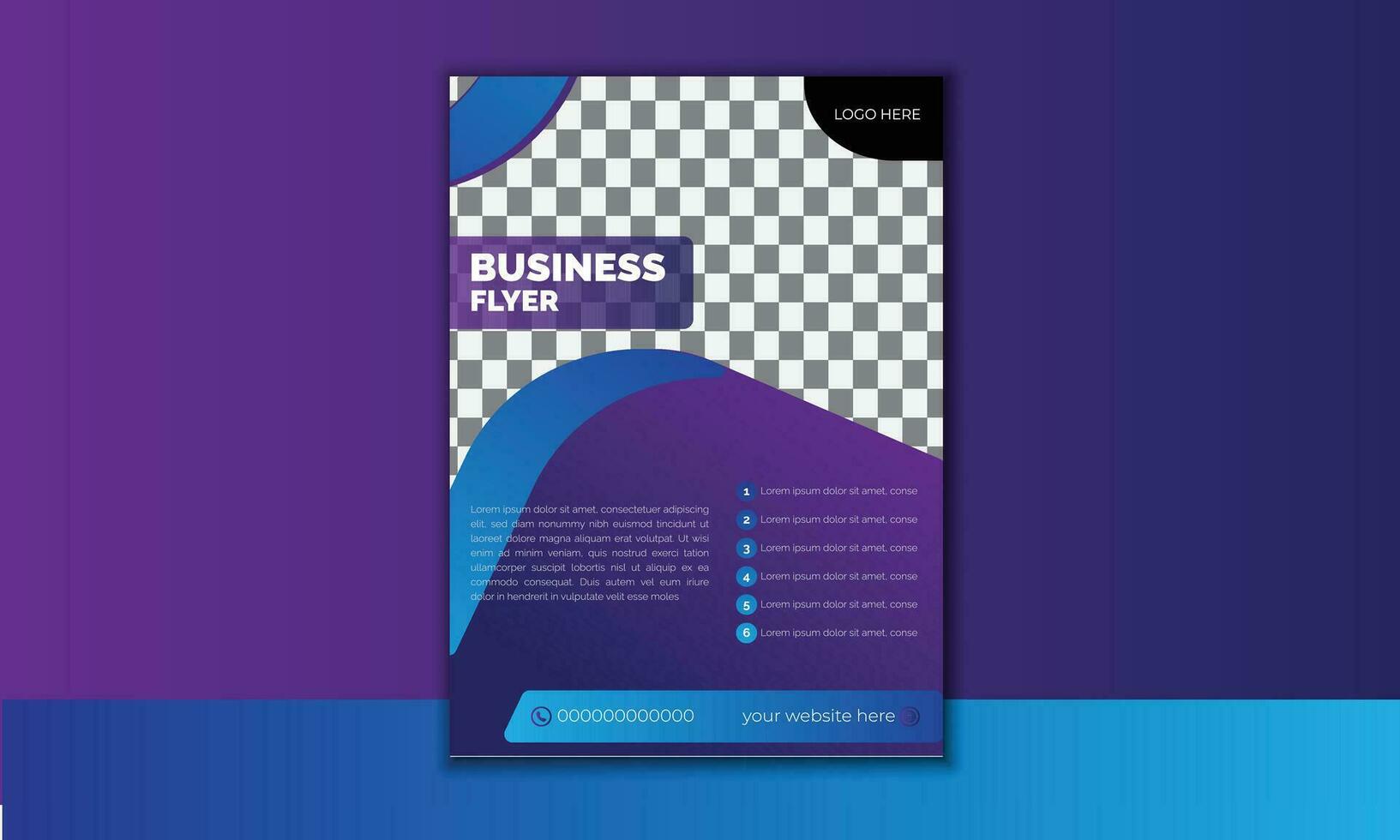 Business Flyer Template  Design vector