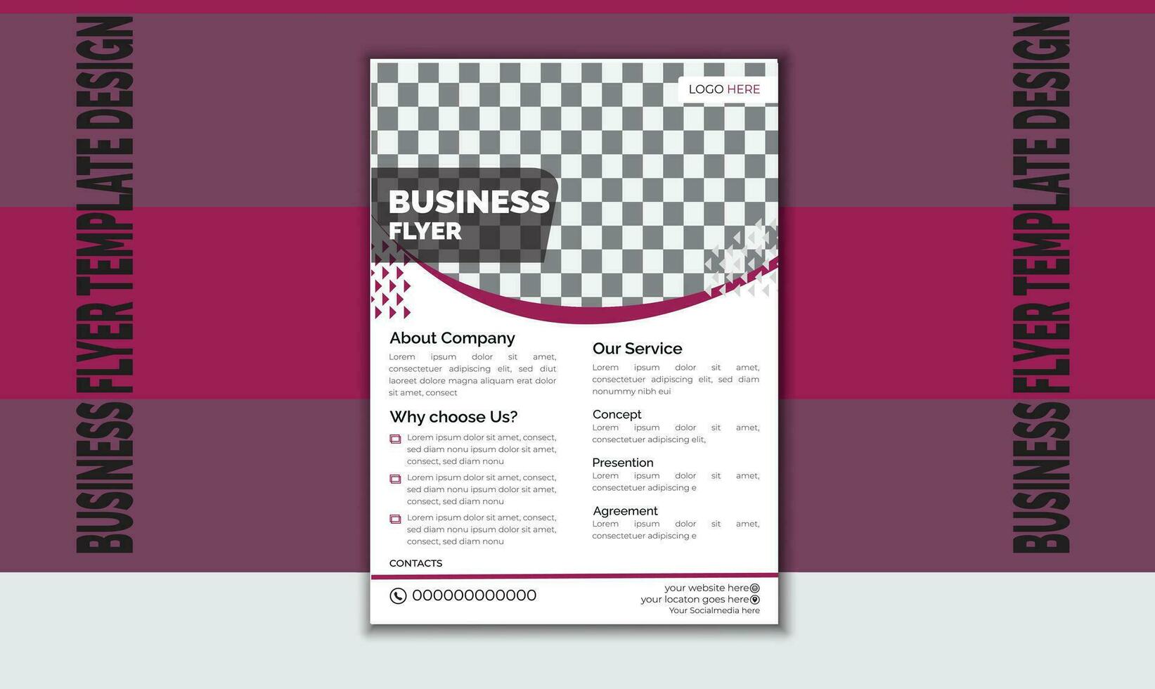 Business Flyer Template  Design vector