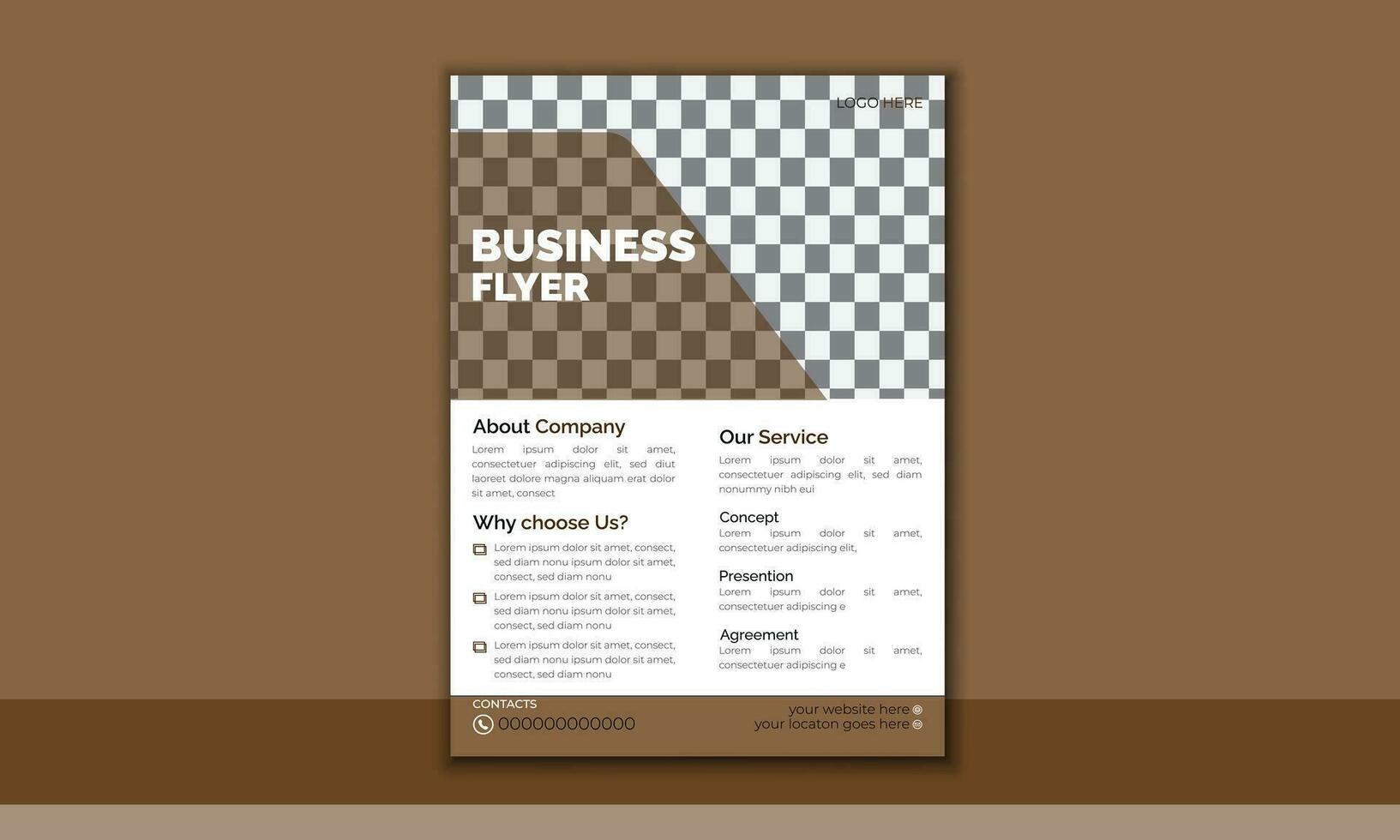 Business Flyer Template  Design vector