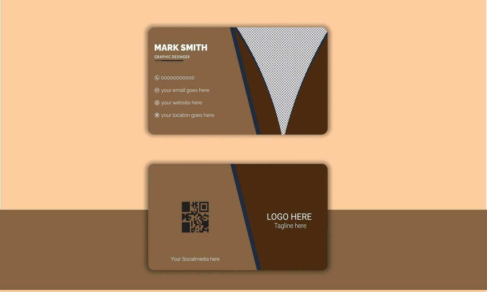 Business Card Template Design vector
