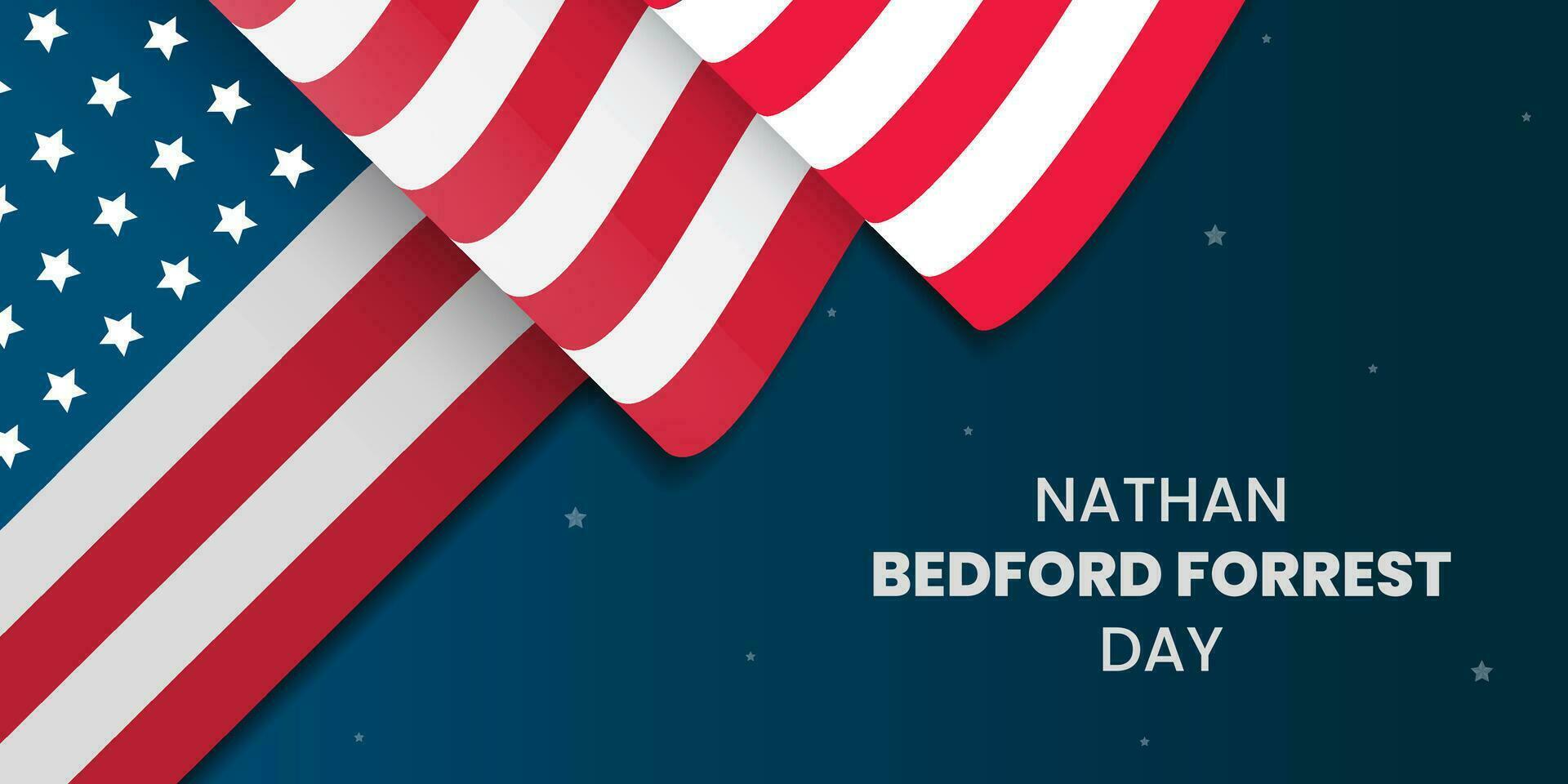 Nathan bedford forrest day greeting design, Vector design nathan bedford forrest day.
