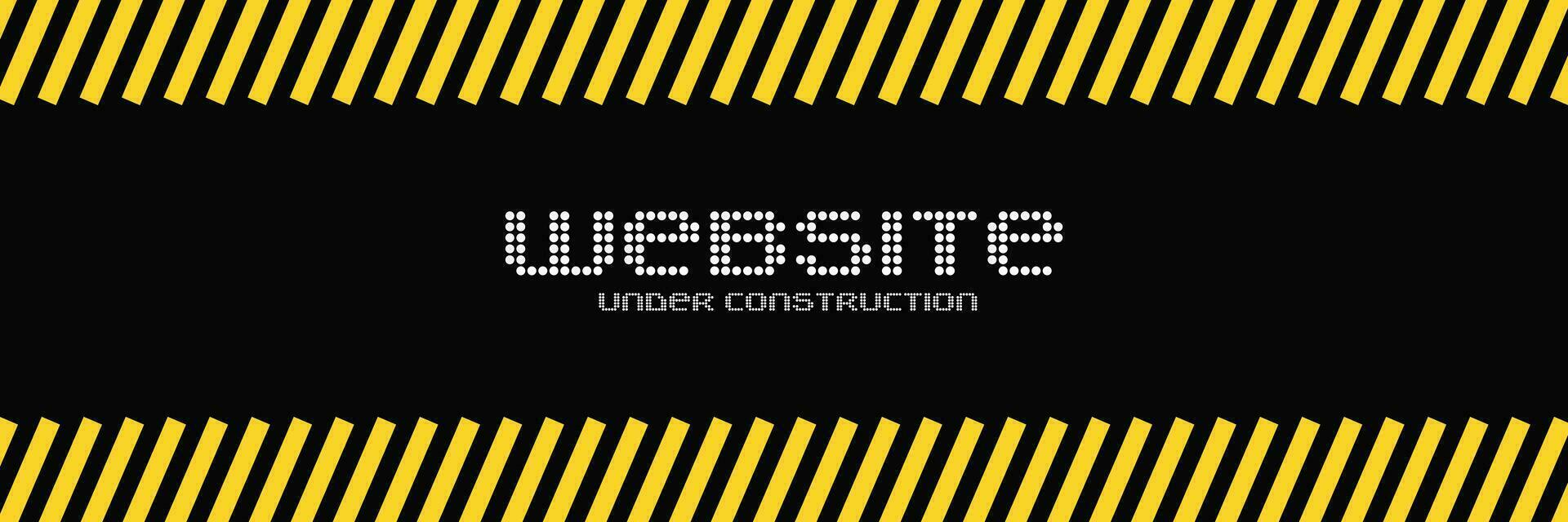 Website under construction banner. Can use for, landing page, template, ui, web, mobile app, poster, banner, flyer, background vector