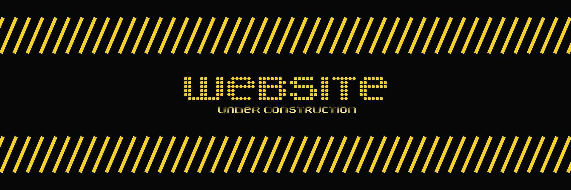 Website under construction banner. Can use for, landing page, template, ui, web, mobile app, poster, banner, flyer, background vector