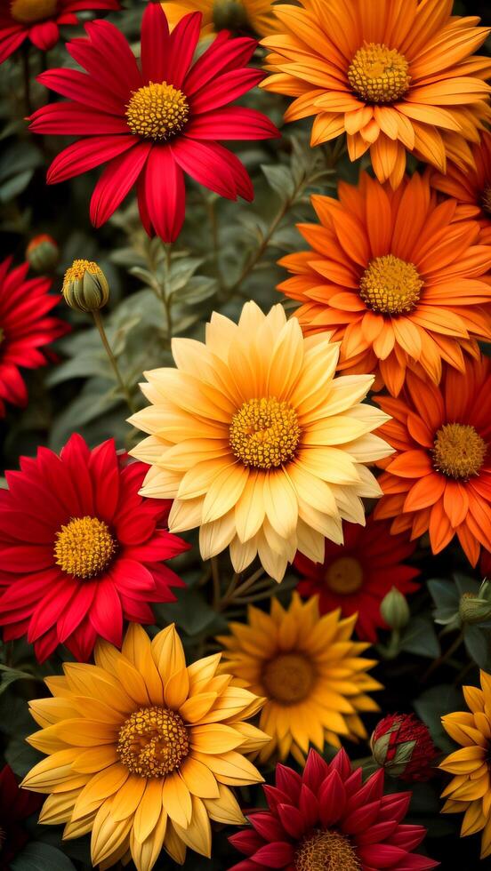 colourfull flower background. photo