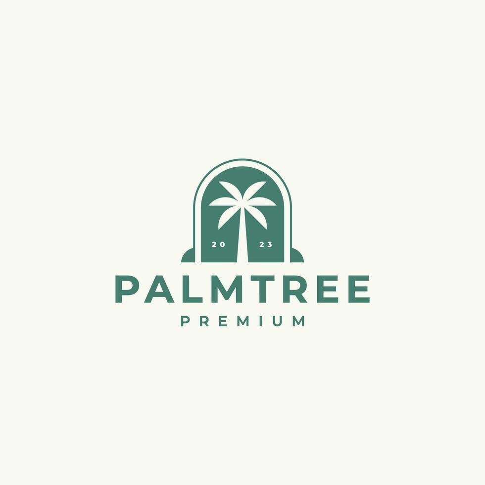 palma árbol logo diseño modelo vector