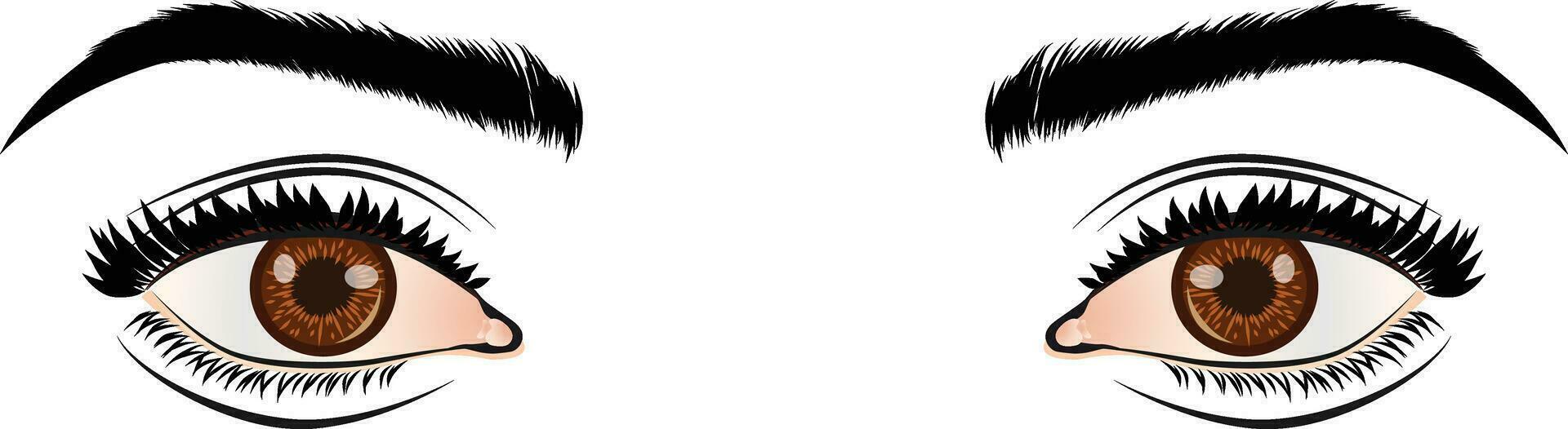 couple of people eyes vector