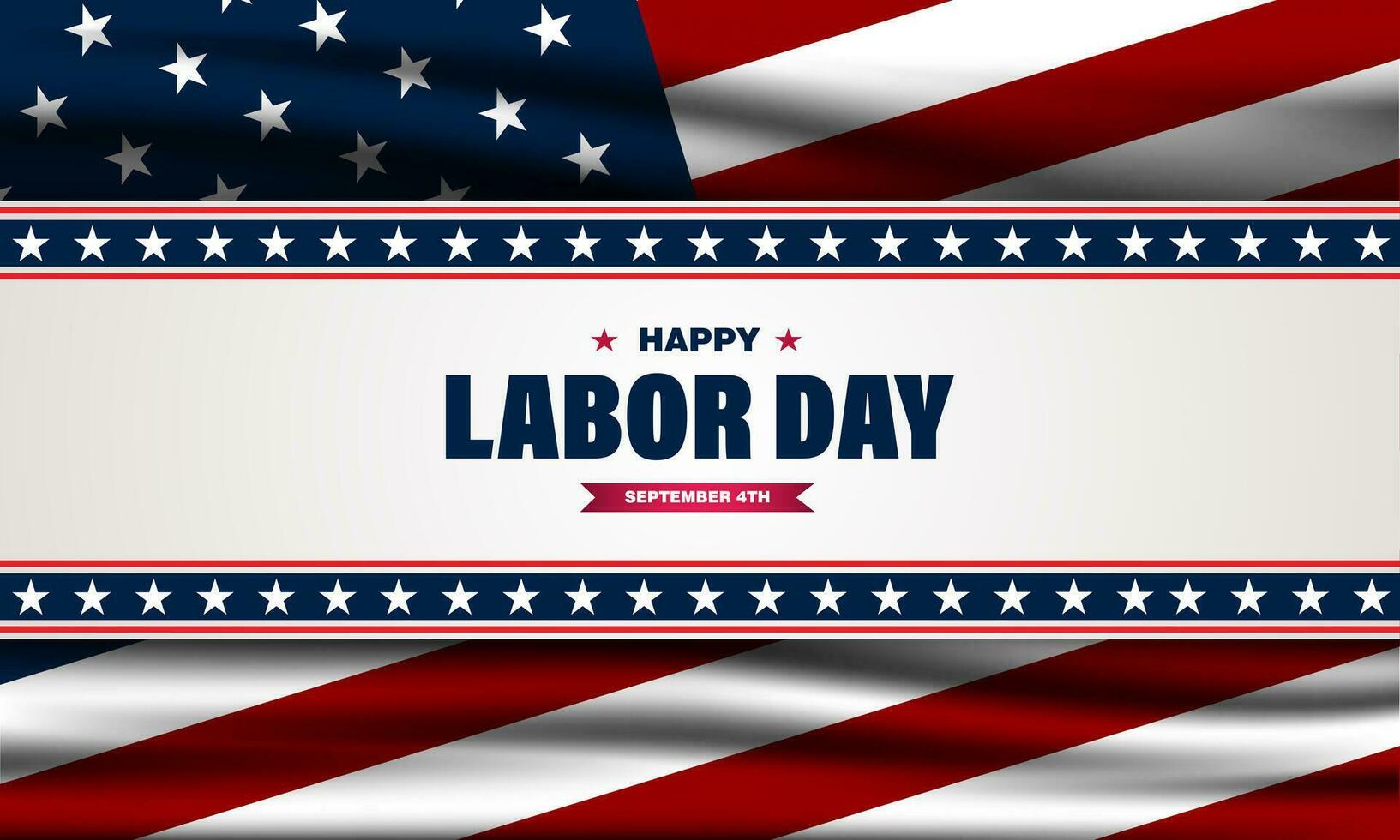 Happy labor day in United States of America background vector illustration