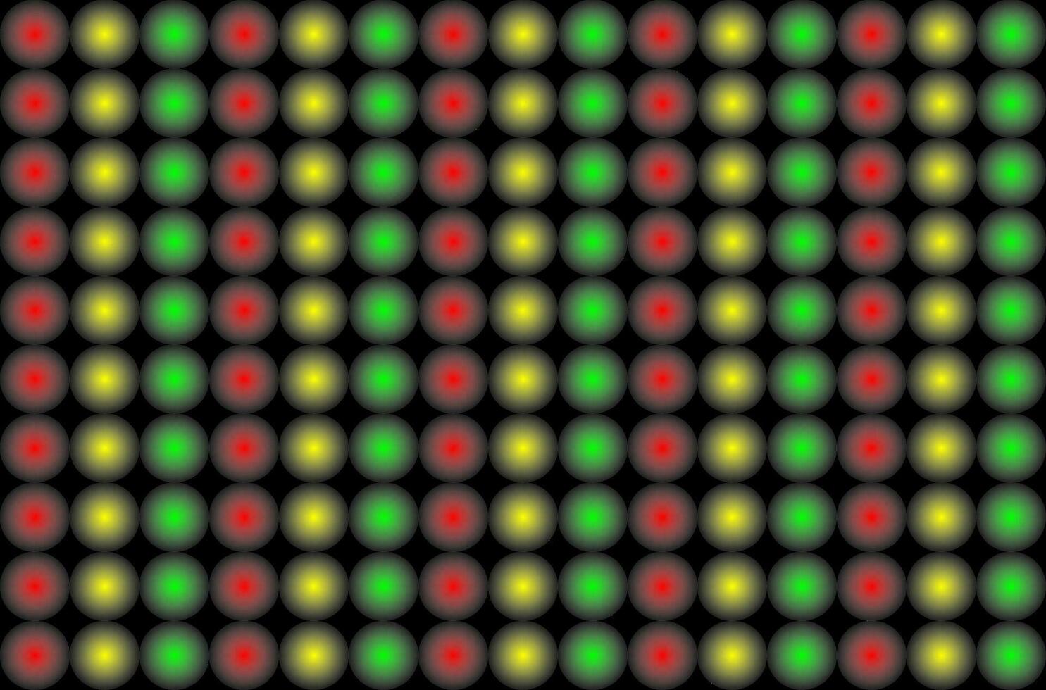 pattern with dots red yellow green vector
