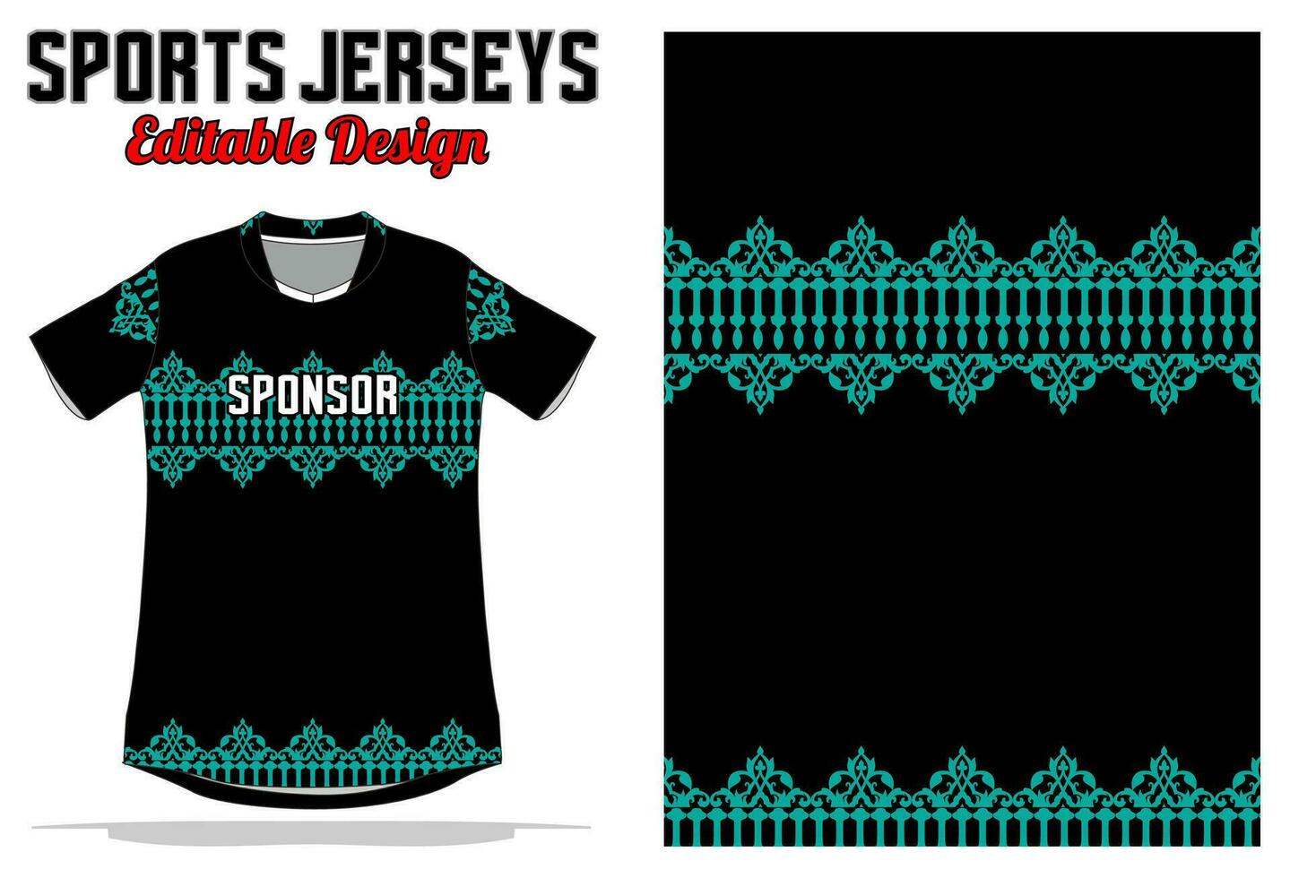 jersey design for sport uniform vector