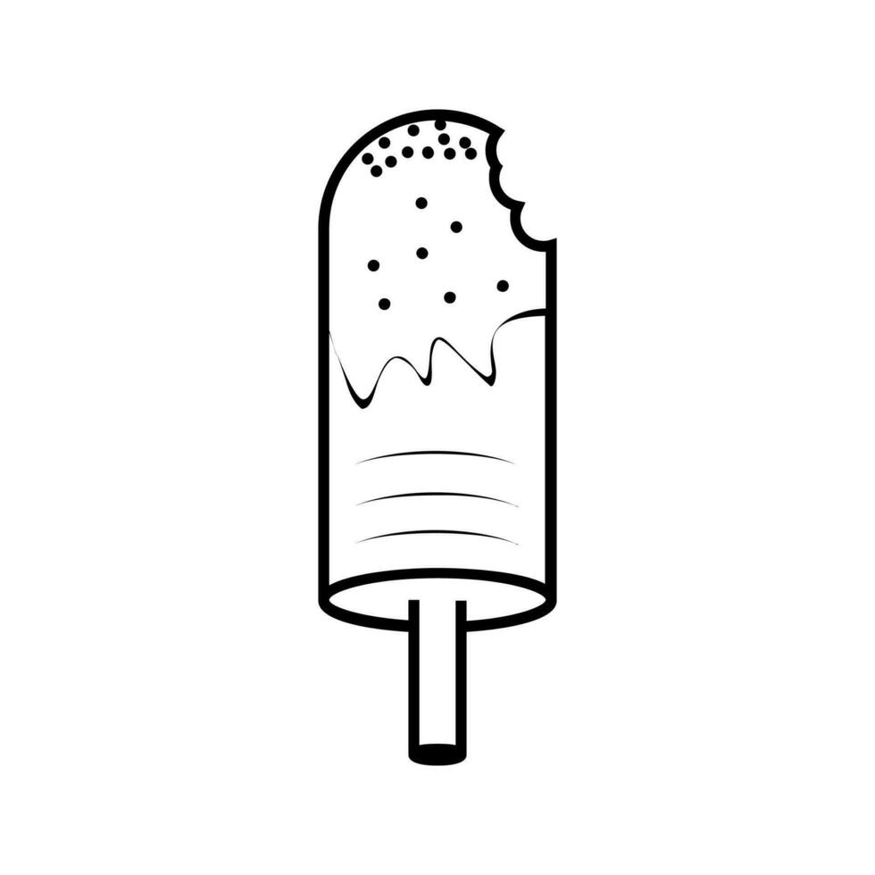 Editable and Resizable Vector icecream Icon