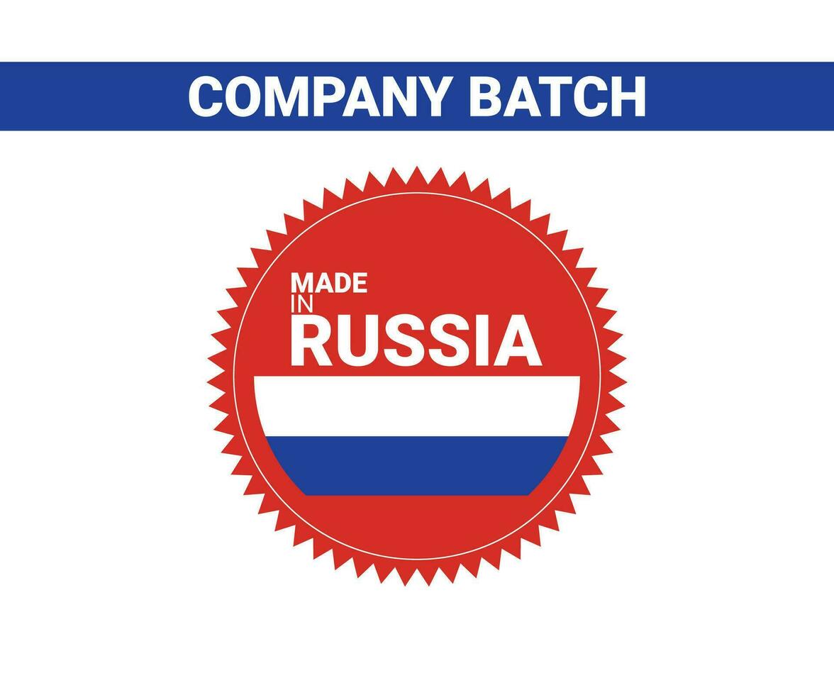 hecho en Rusia insignia. hecho en Rusia etiqueta vector