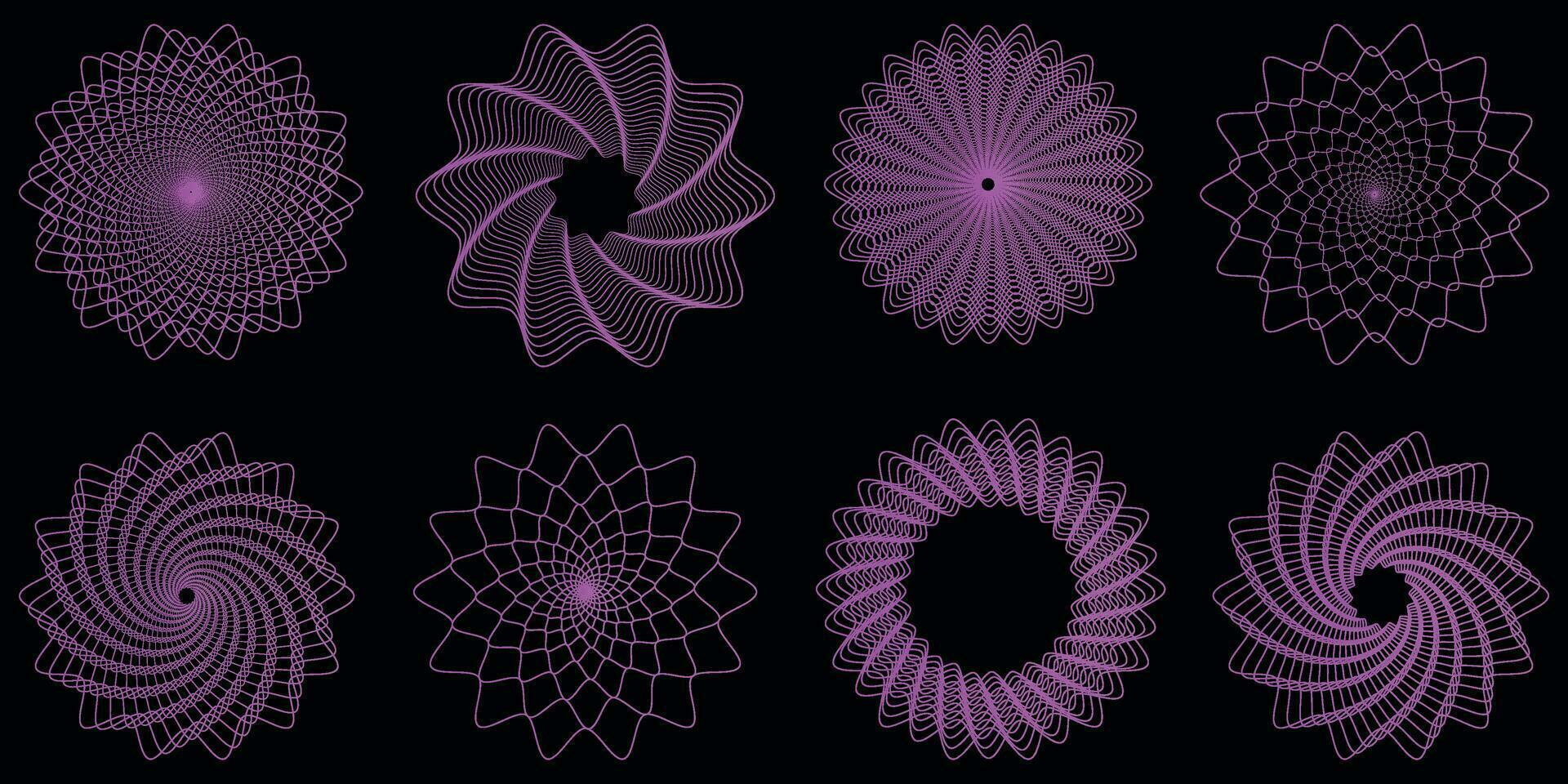 Shape set y2k style for banner. Y2k aesthetic.Shape set y2k style for decoaration.Simple shapes.Shape set y2k style for poster.Trendy 90s.Trendy geometric forms. vector