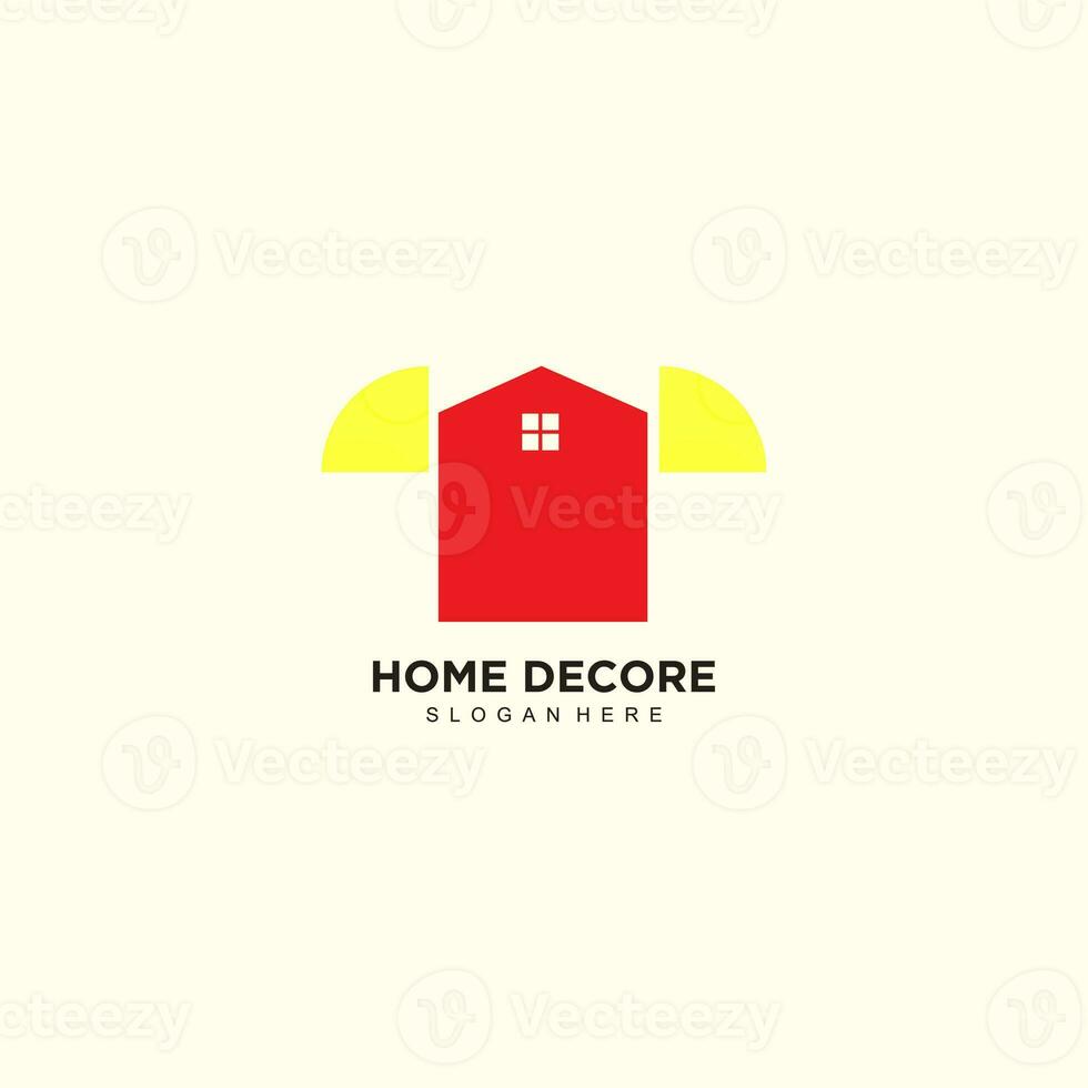 Home decore logo design with wall paper inspiration photo