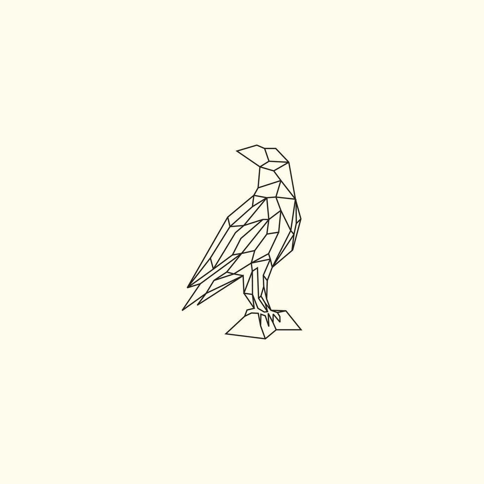 Eagle geometri design vector