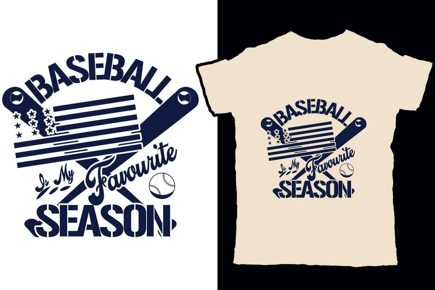 béisbol es mi favorito temporada vector t camisa diseño