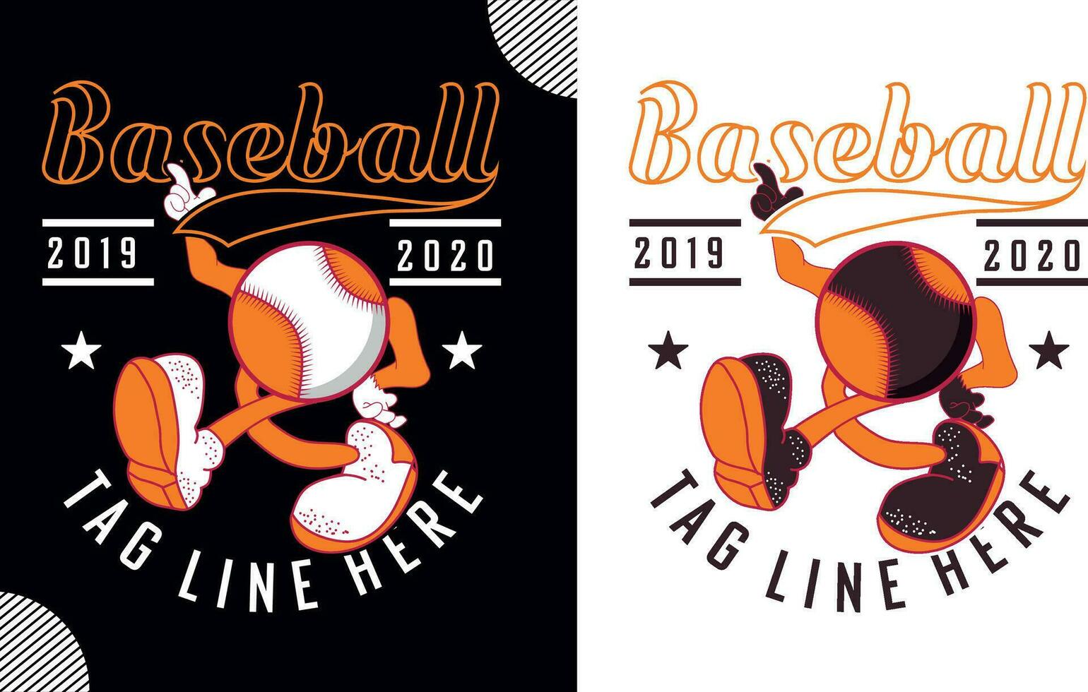 Baseball 2019 2020 tagelinehere, t shirt design vector