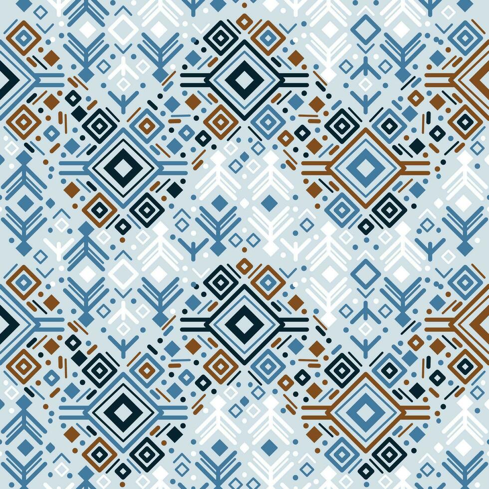 Tribal ethnic seamless striped pattern in Aztec style. Ikat geometric folk decor vector