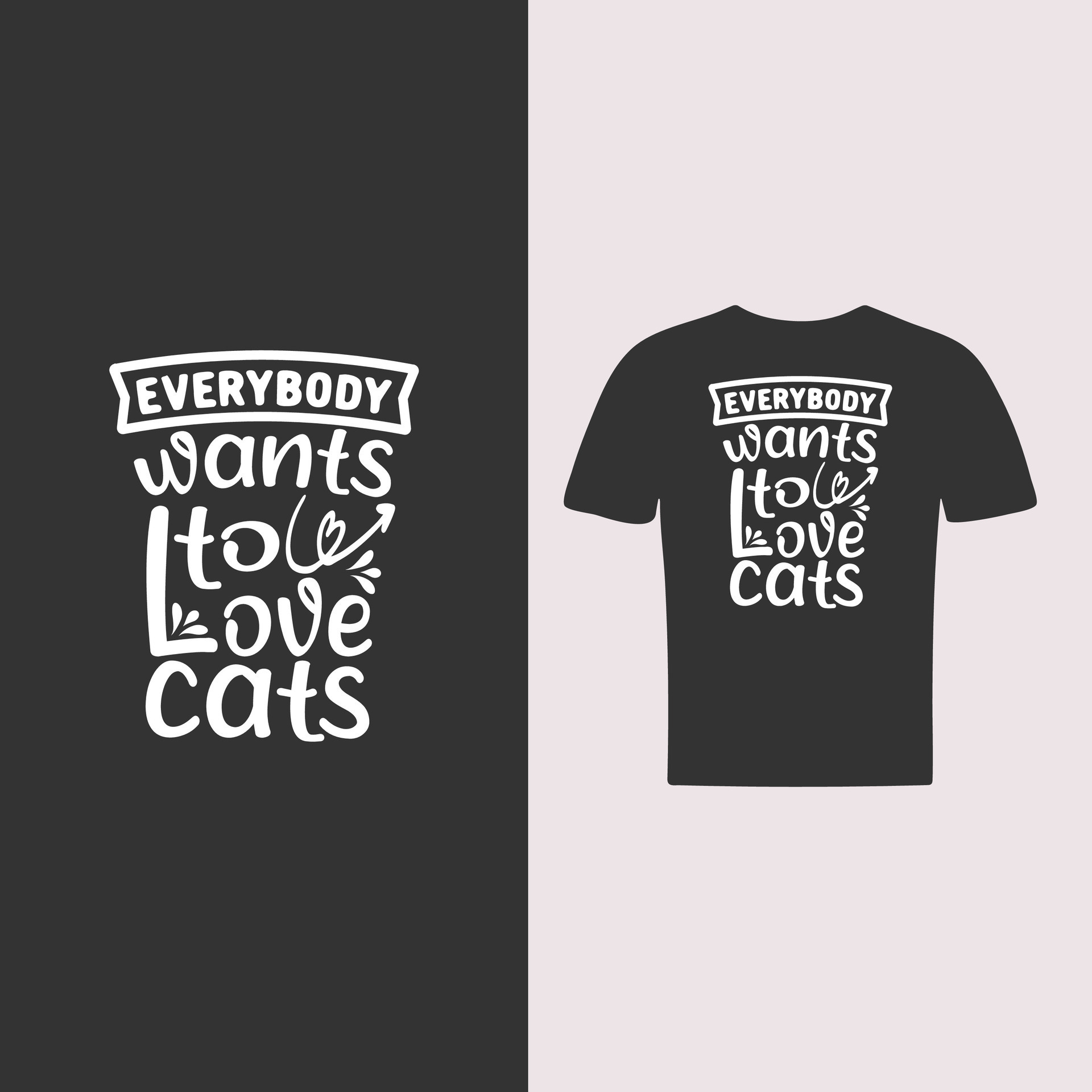 Vector Cat Quotes And Cat Lover T Shirt Design Template 25908978 Vector Art At Vecteezy