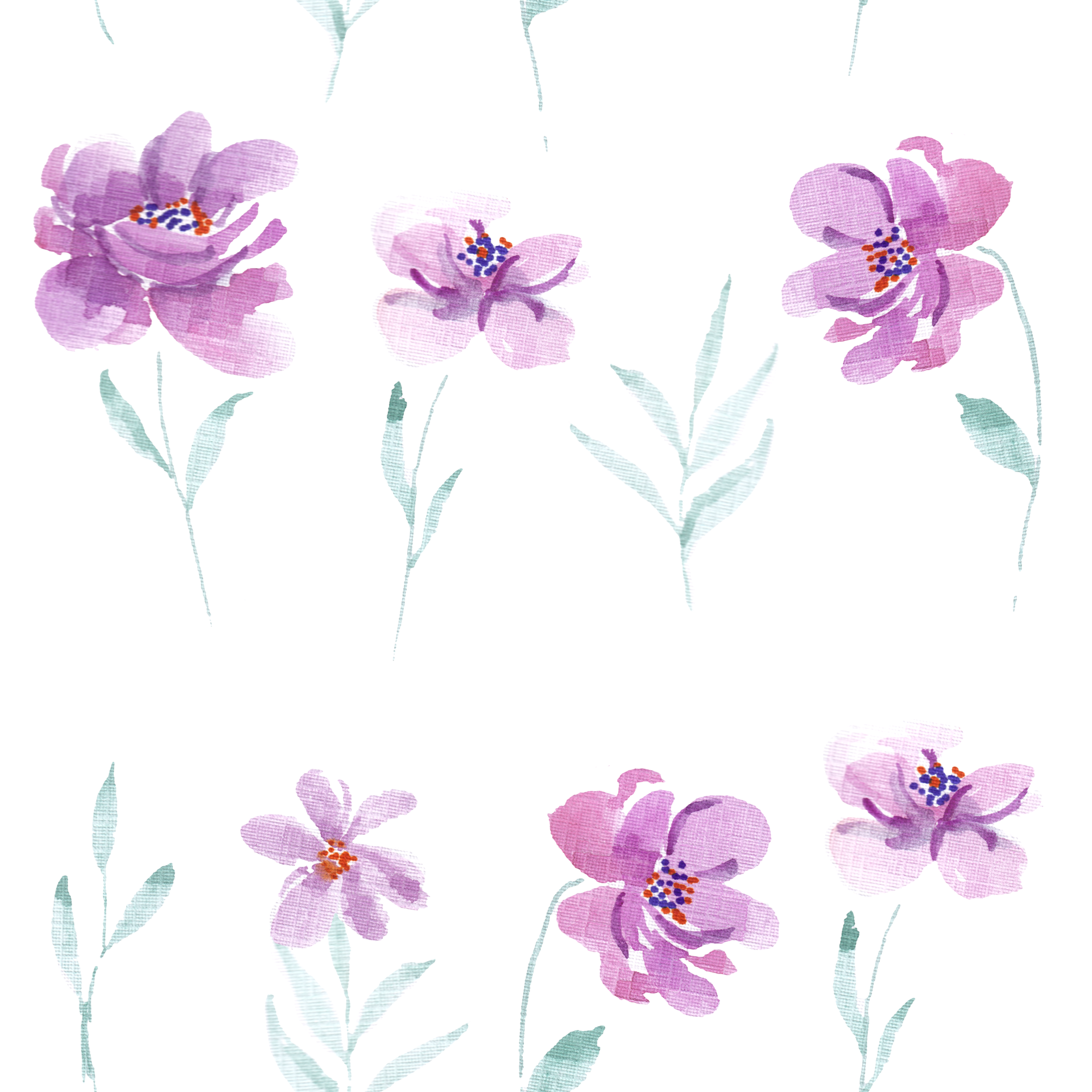 purple-abstract-rose-watercolor-flower-pattern-25909056-png
