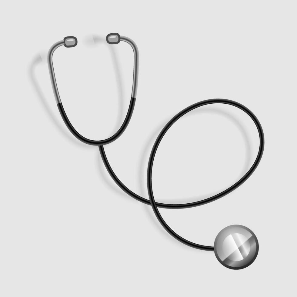 Realistic 3d stethoscope design illustration vector 25909208 Vector Art
