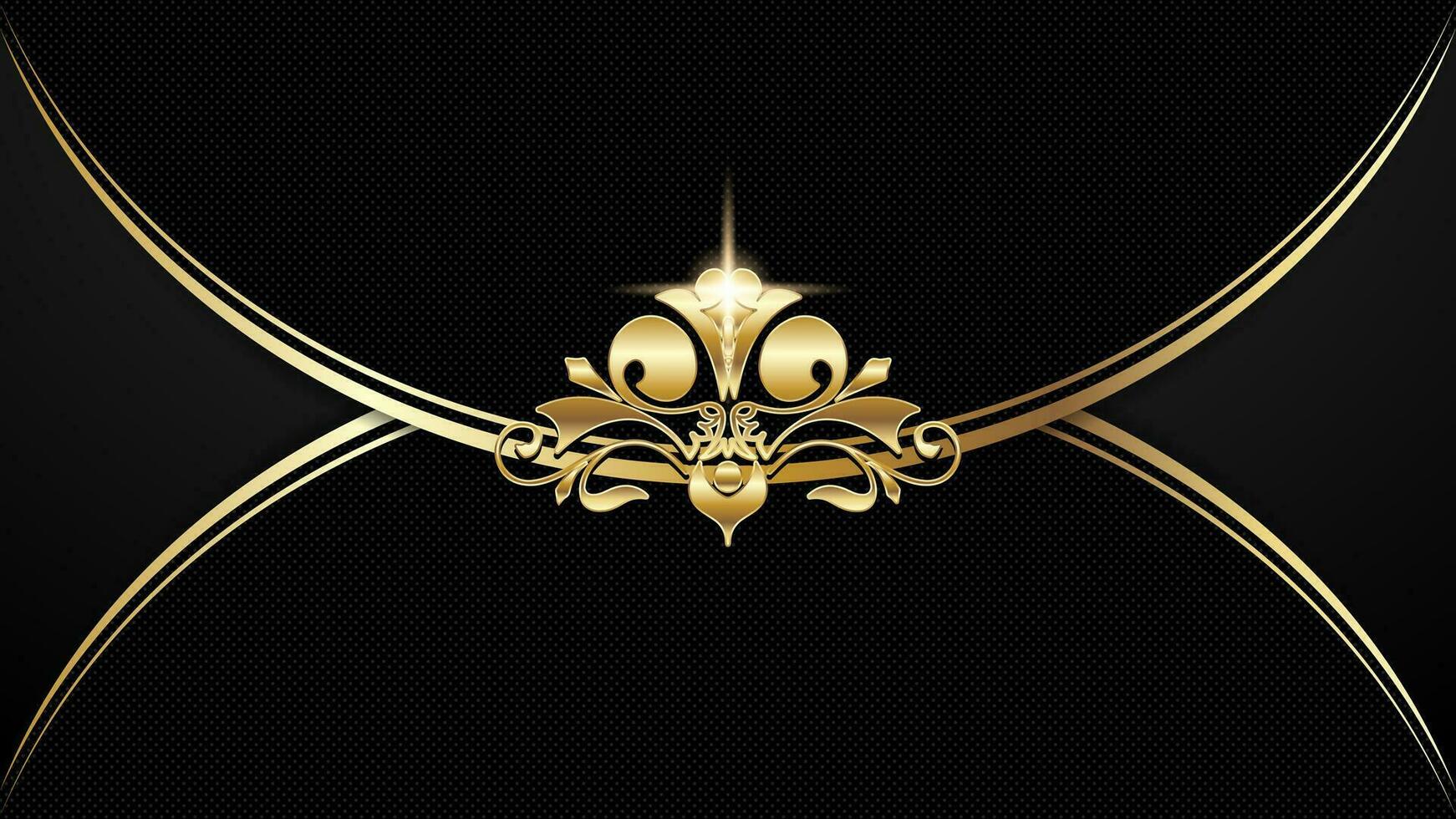 Luxury Abstract Background with golden element vector