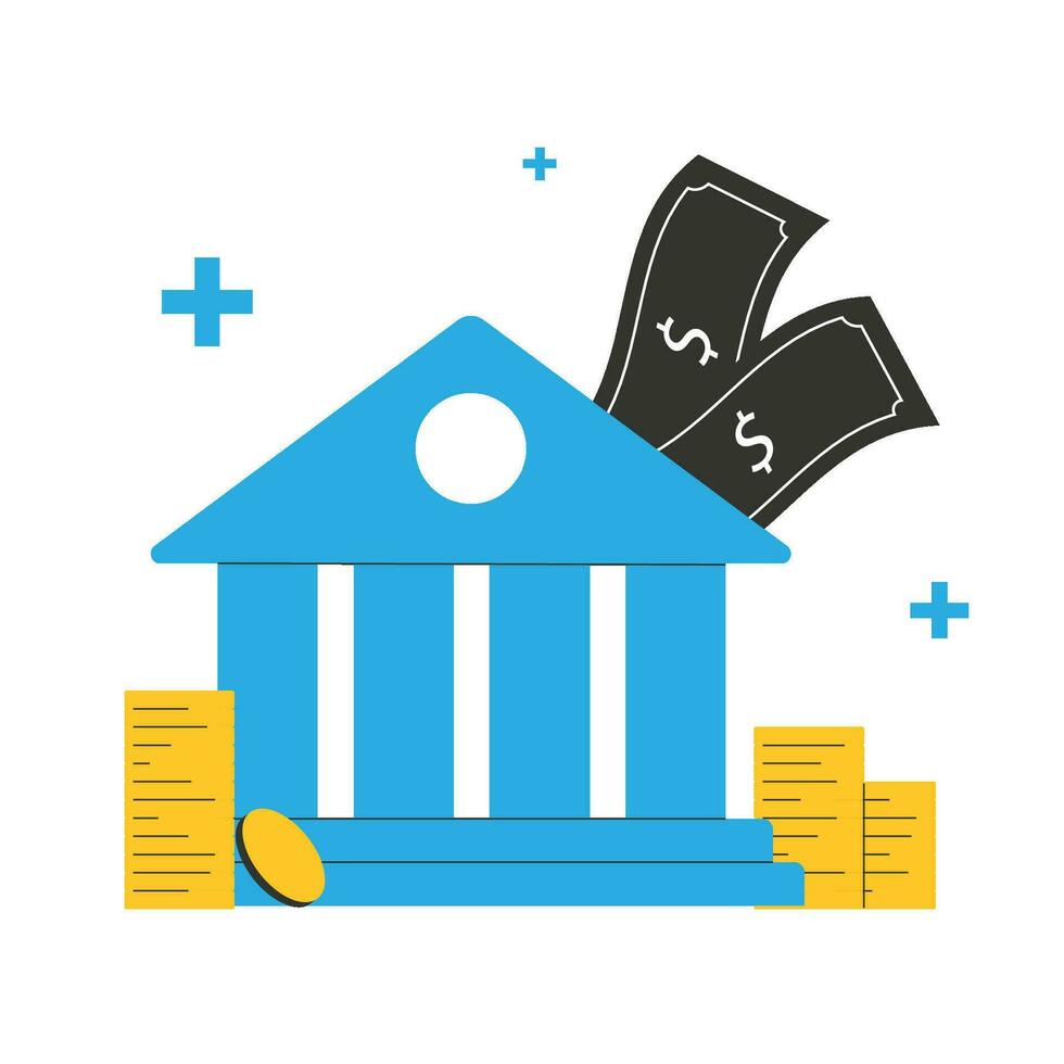 Bank  Ilustration EPS vector