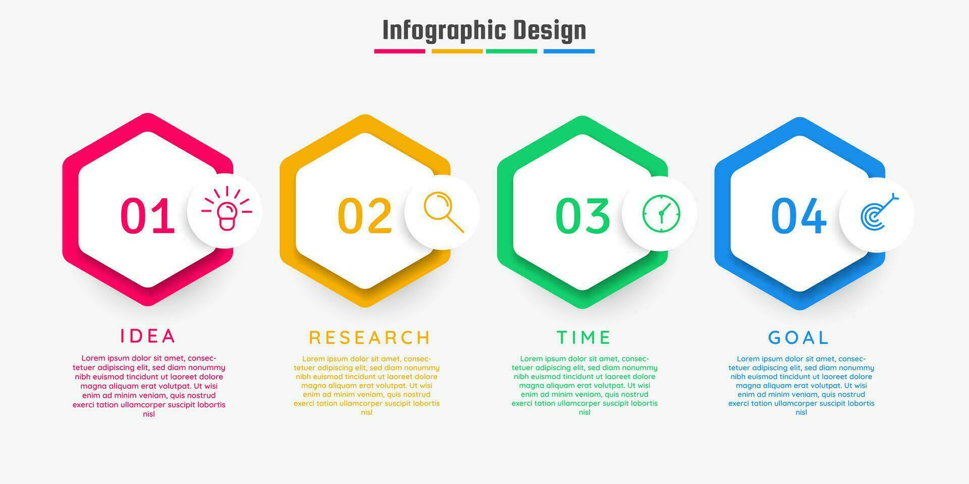 Business infographics template. timeline with 4 steps, options. can be used for workflow diagram, info chart, web design. vector illustration