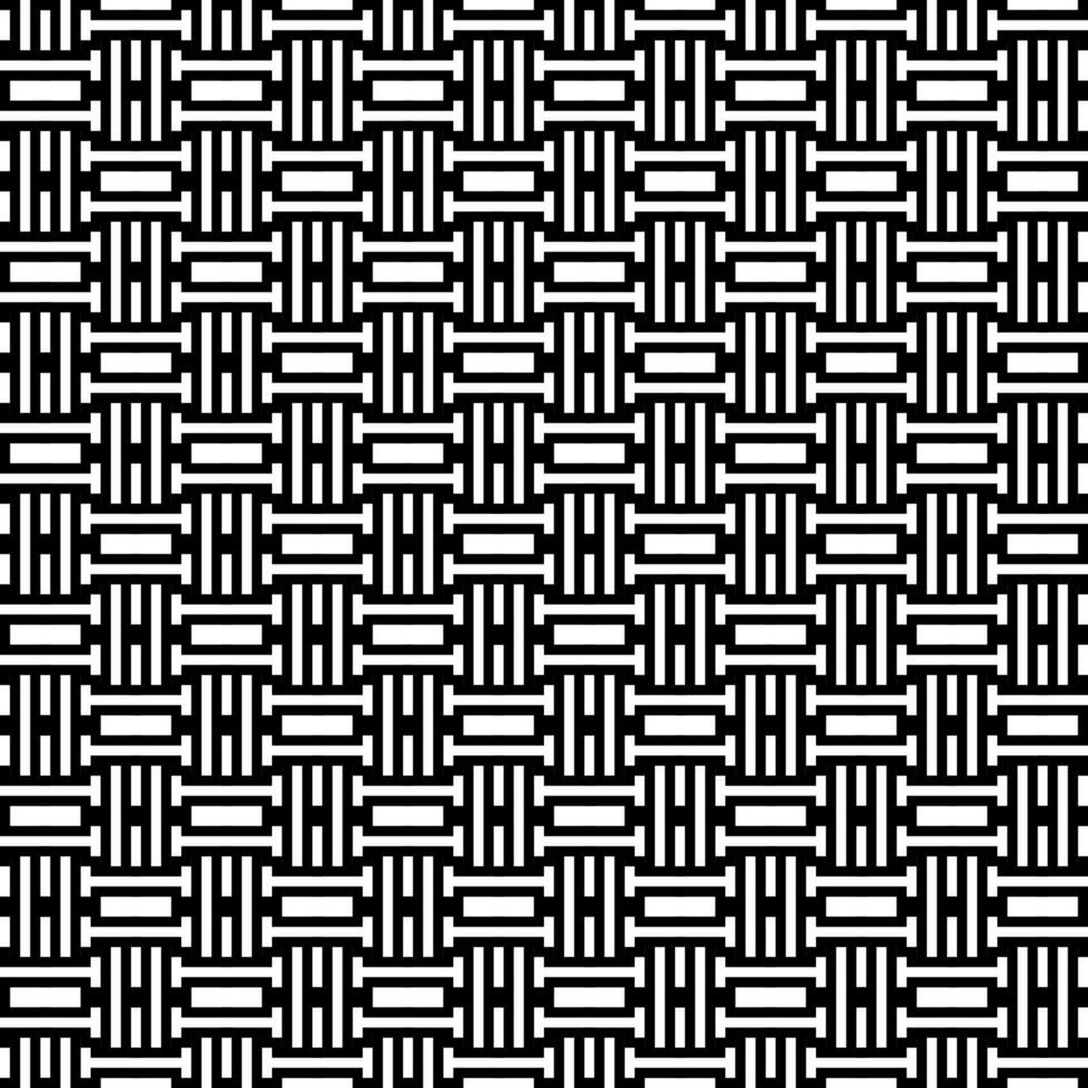 Abstract Seamless pattern of black and white colored lines background design, vector illustration design