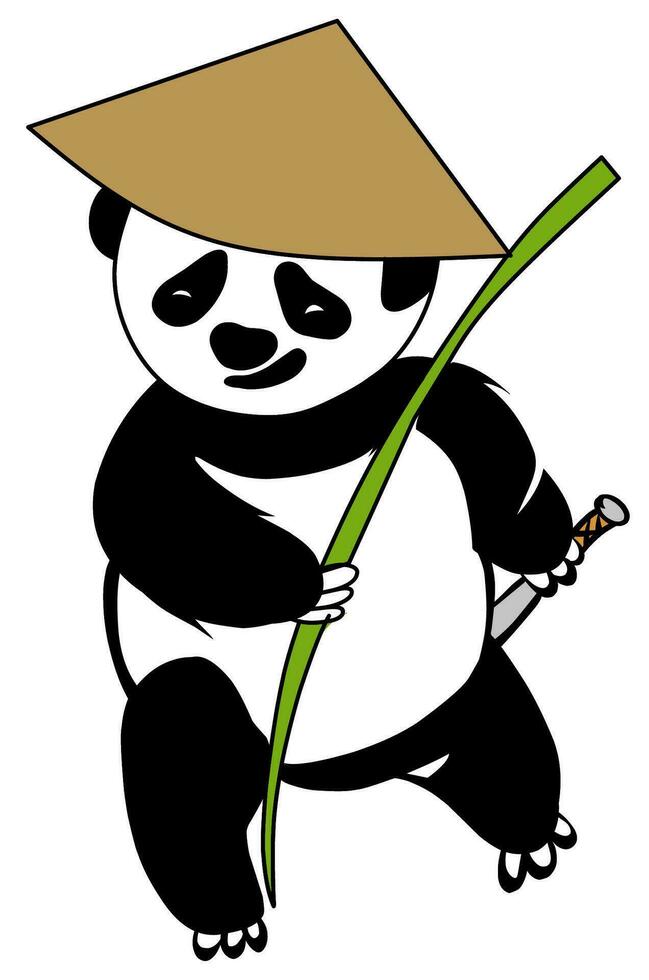 gratis vector linda panda pegatina