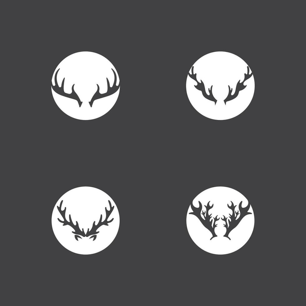 Deer Antlers Logo Template Illustration Design vector