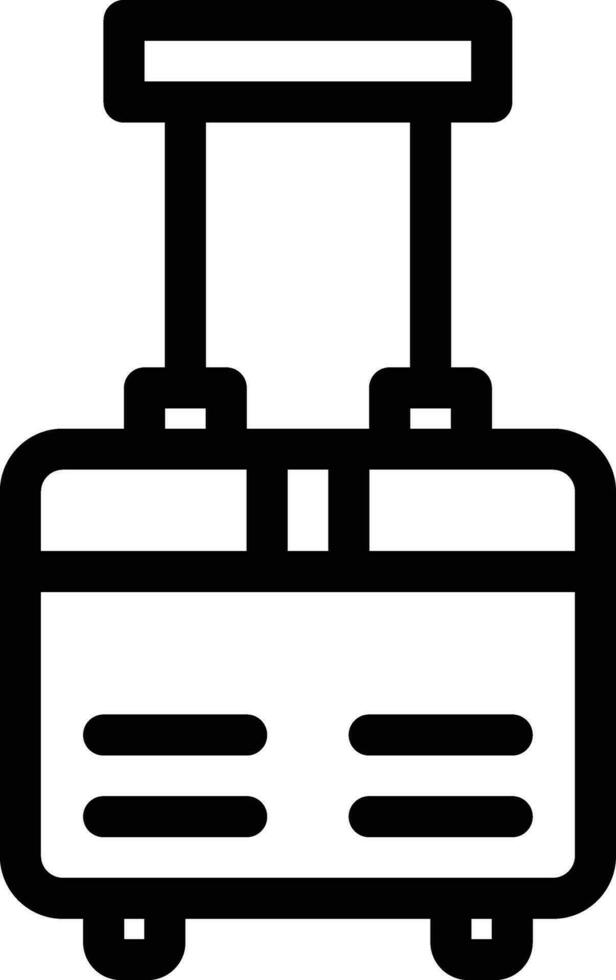 luggage line icons for download vector