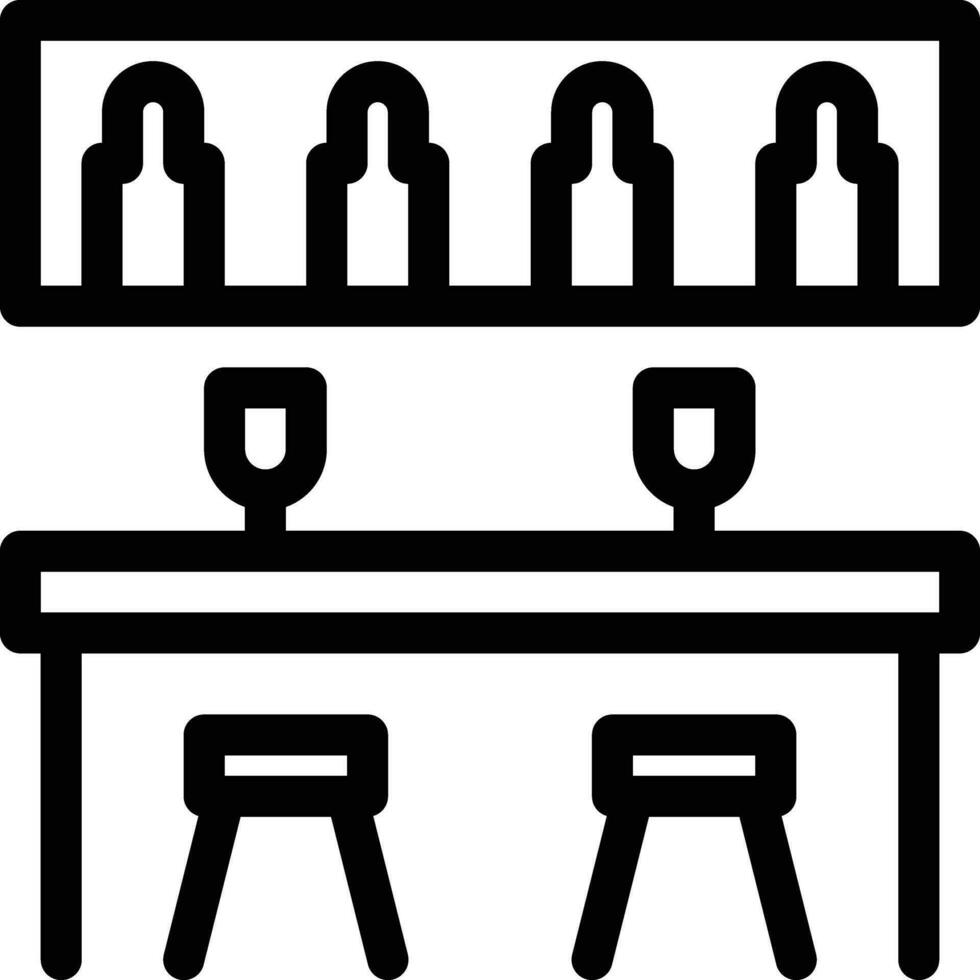 bar  line icon vector