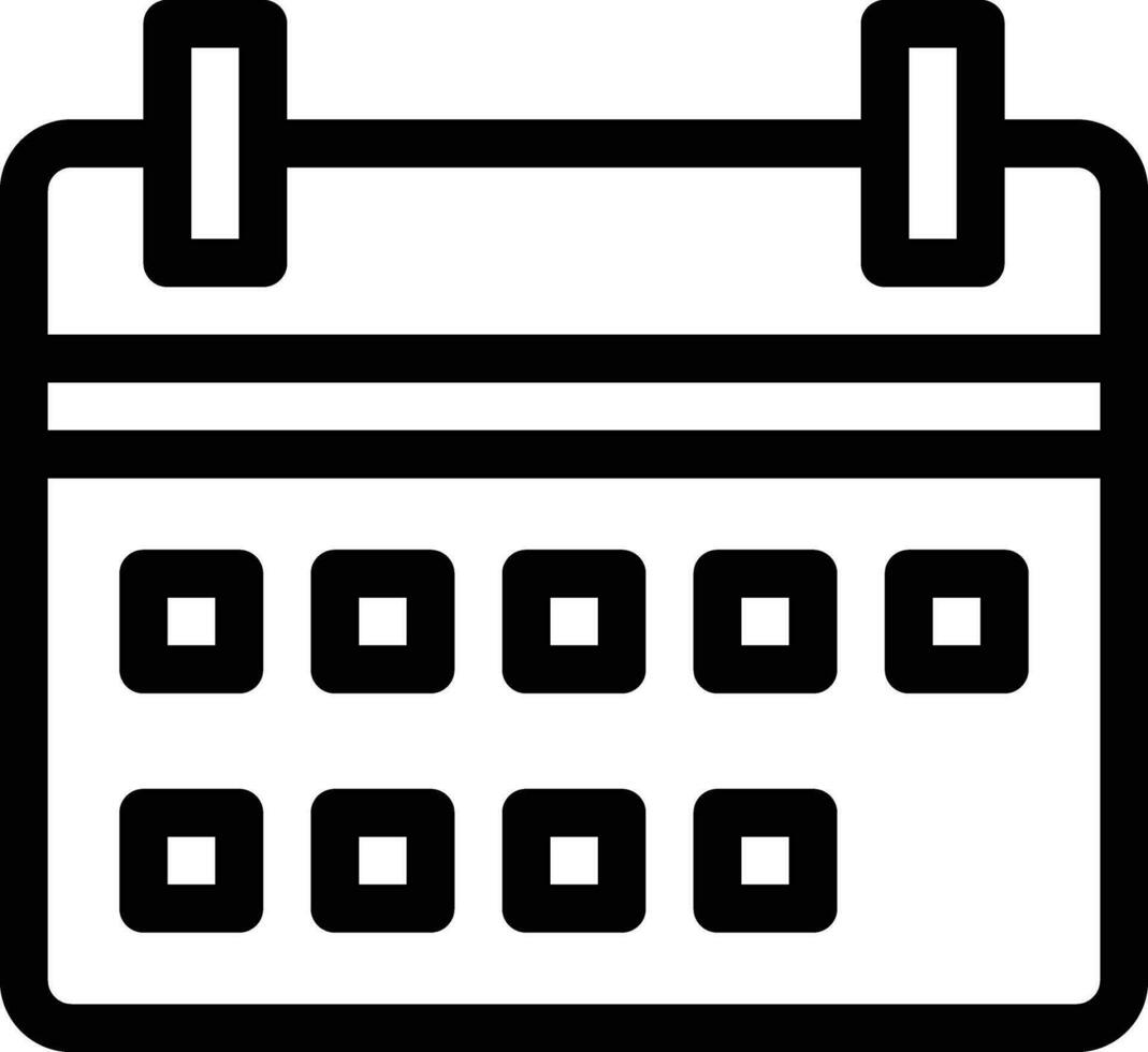 calendar  line icon vector