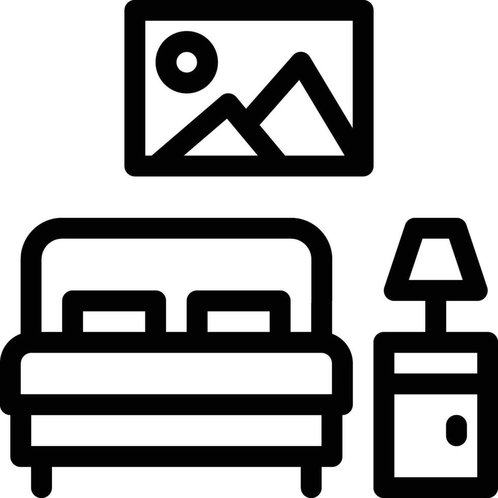 sofa line icons vector