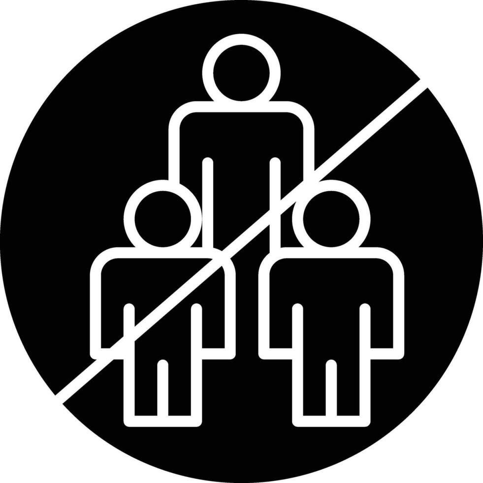 avoid crowd icons vector