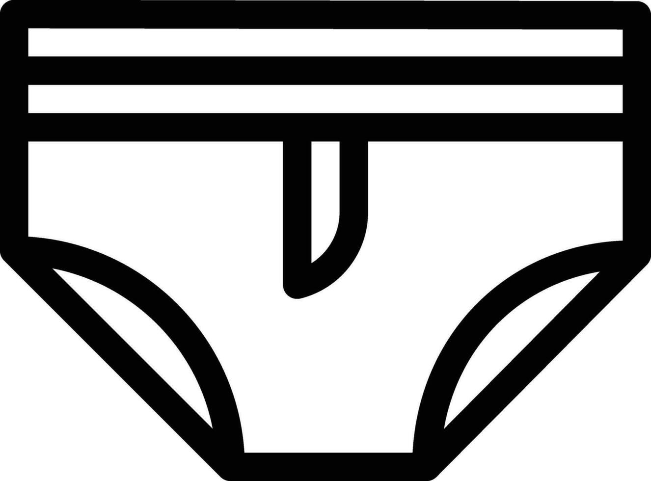 underwear line icons vector