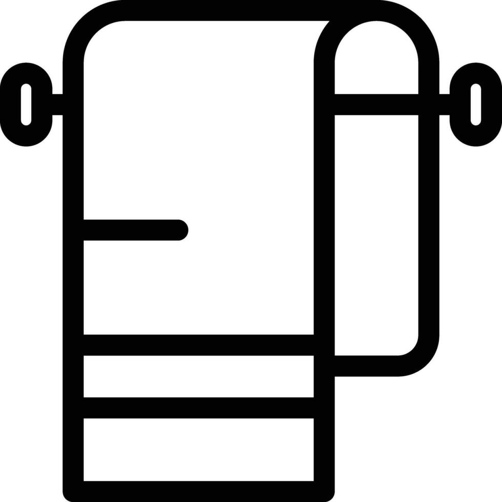 towel line icon vector